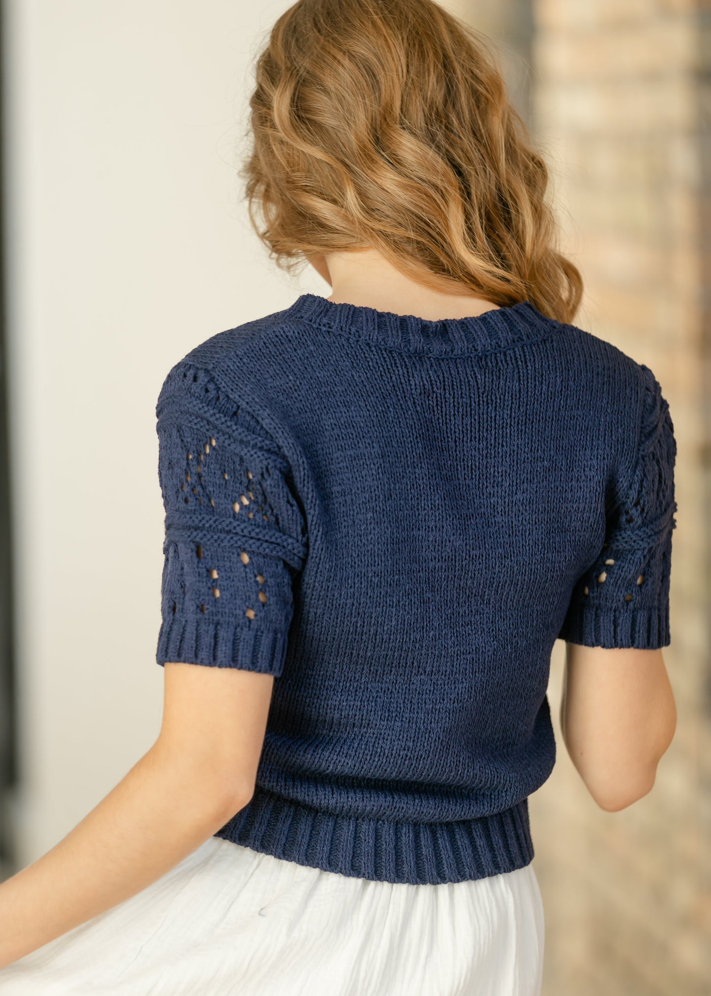 SAGE THE LABEL® Janice Short Sleeve Sweater