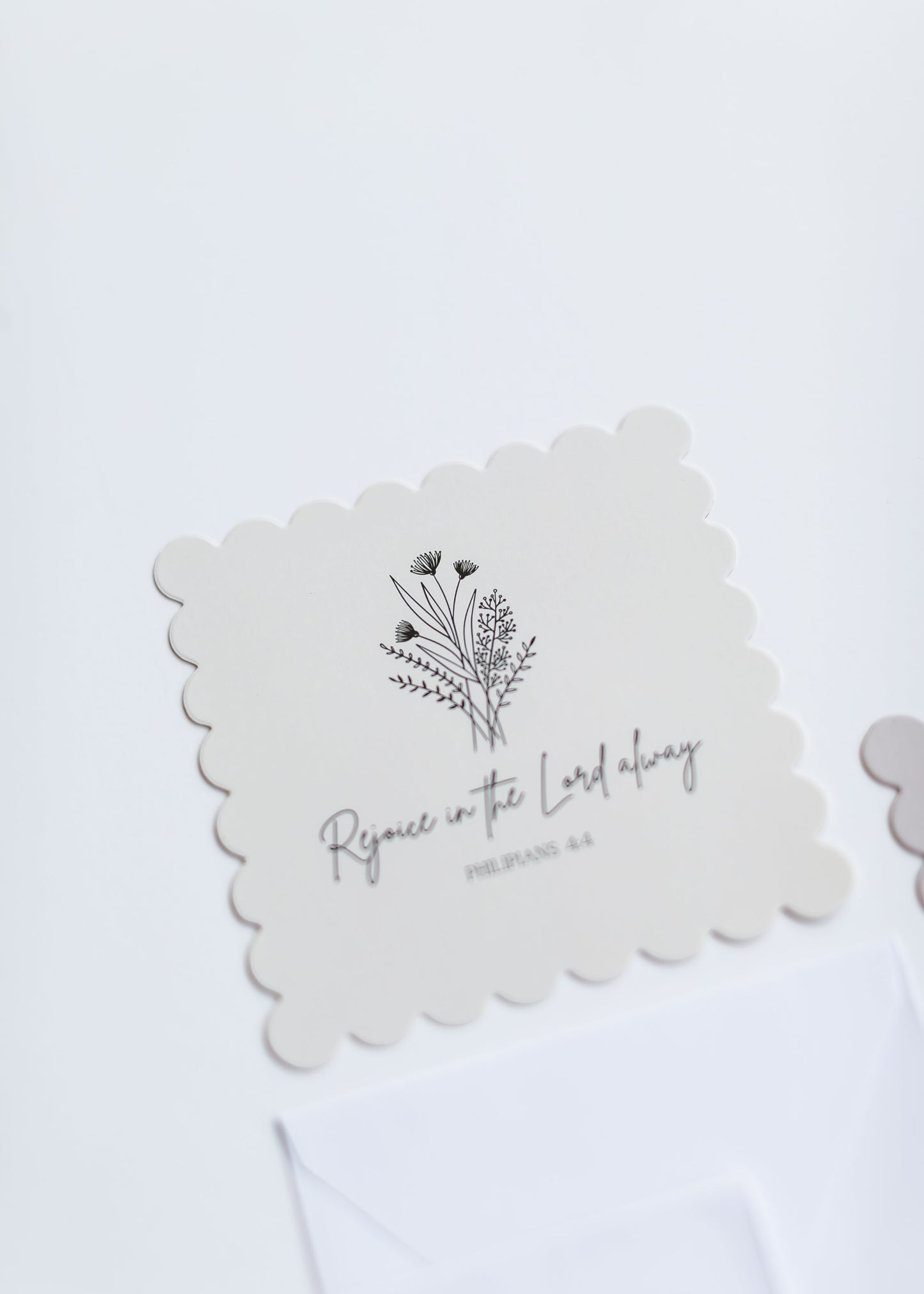 KJV Bible Verse Scalloped Edge Notecards
