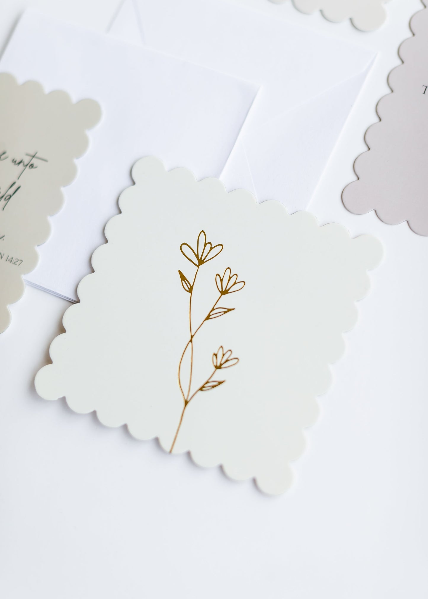 KJV Bible Verse Scalloped Edge Notecards