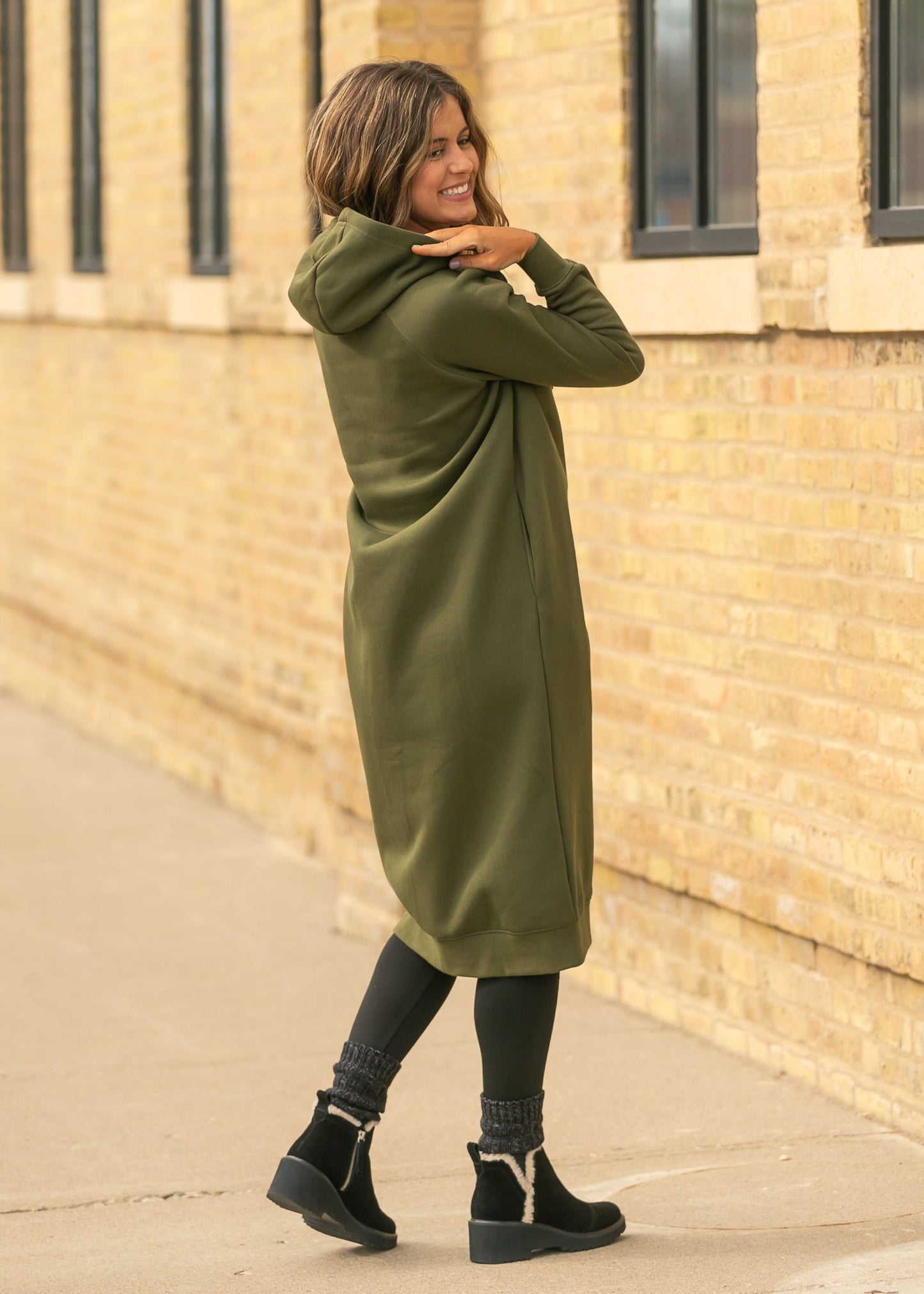 Scout Long Hooded Sweatshirt Dress - FINAL SALE