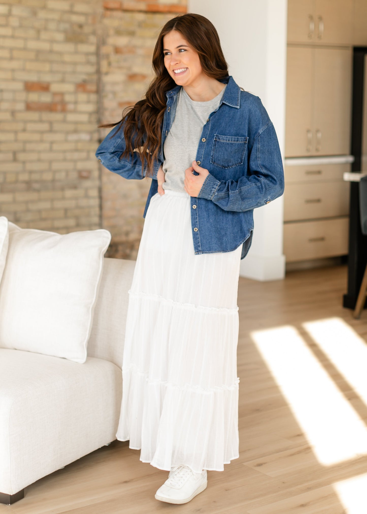 Serena Cotton Gauze Maxi Skirt - FINAL SALE