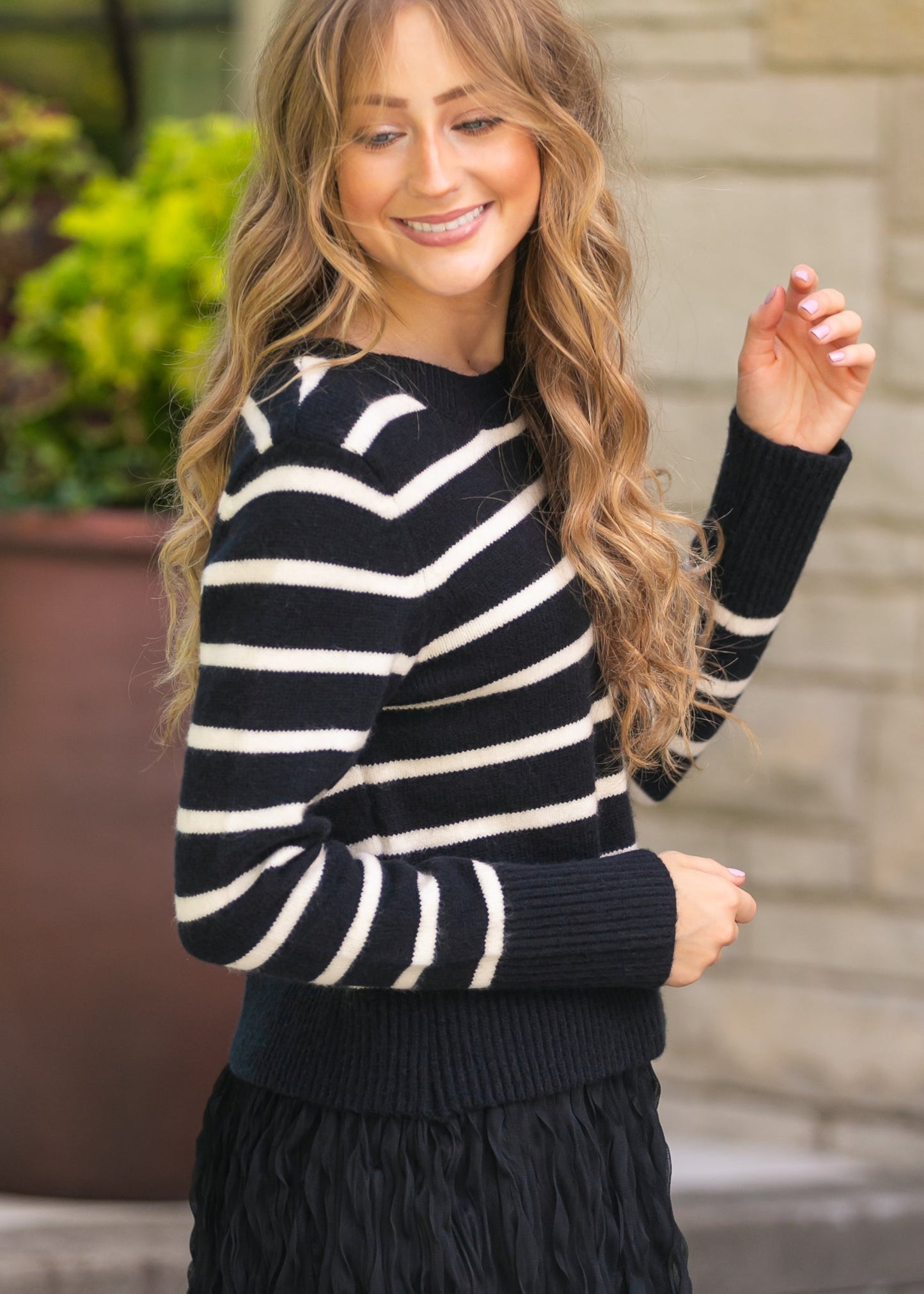 Sadie & Sage® Sheri Striped Sweater - FINAL SALE