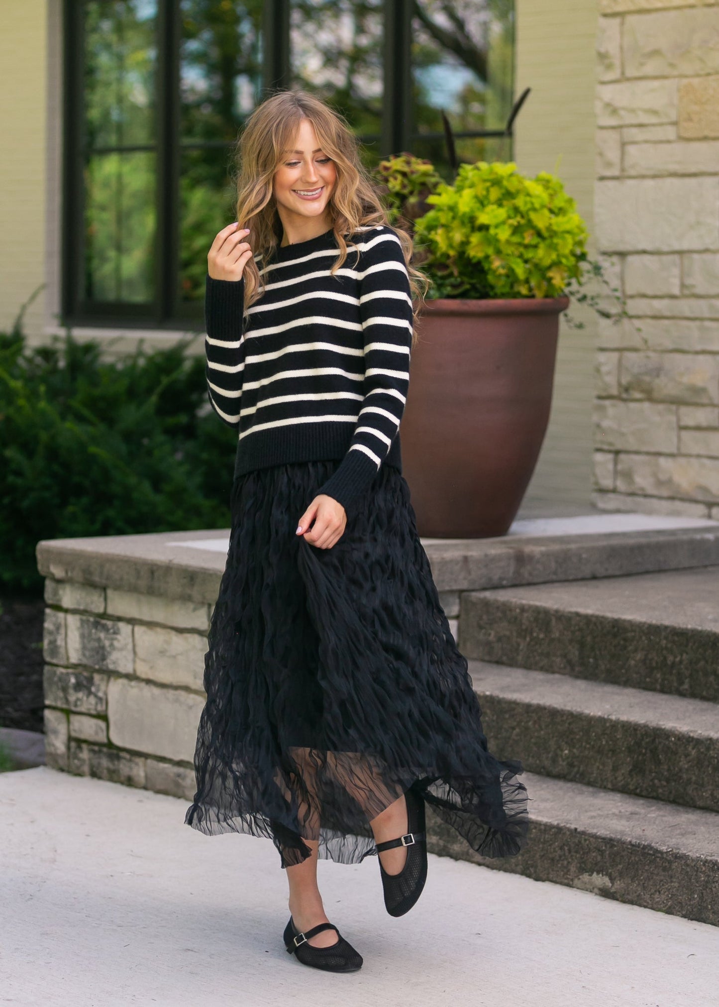 Sadie & Sage® Sheri Striped Sweater - FINAL SALE