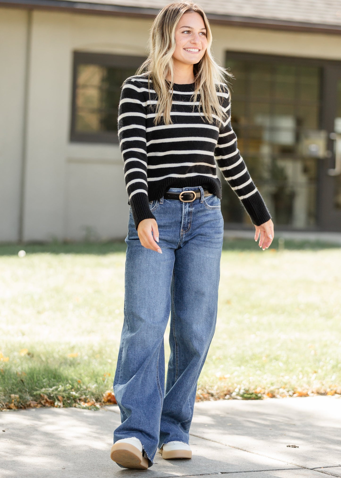 Sadie & Sage® Sheri Striped Sweater - FINAL SALE