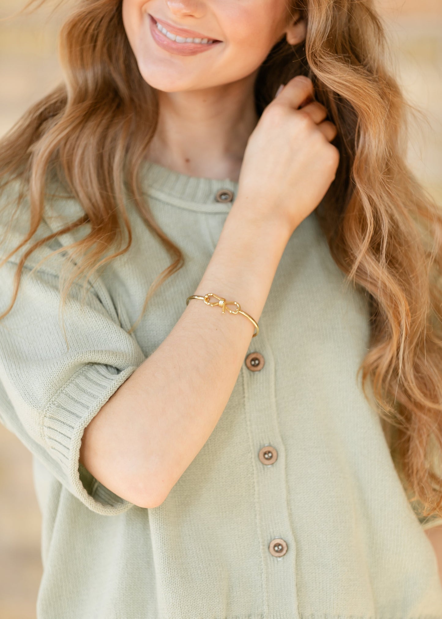 Short Sleeve Button Down Light Olive Cardigan