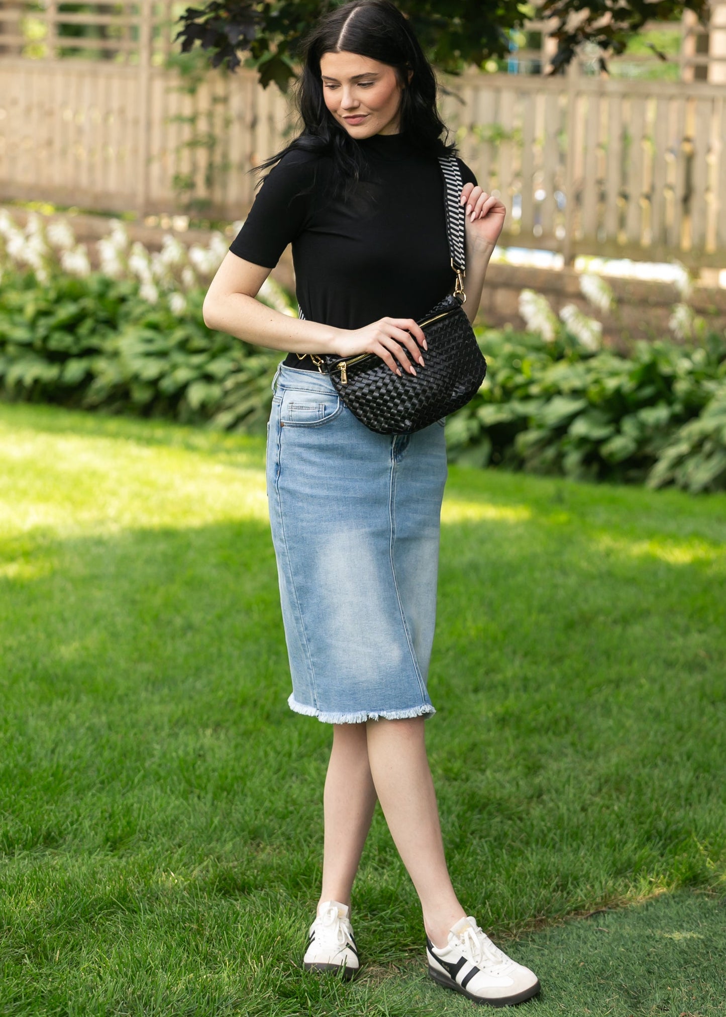 Short Sleeve Mock Neck Top