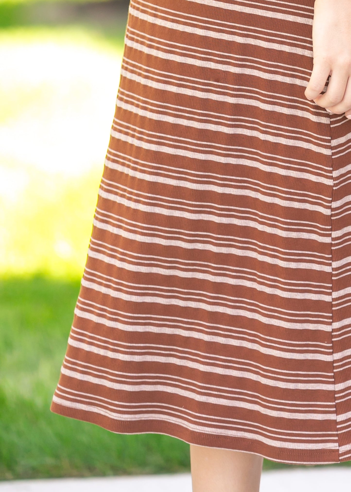 Short Sleeve Striped Knit Dress - FINAL SALE