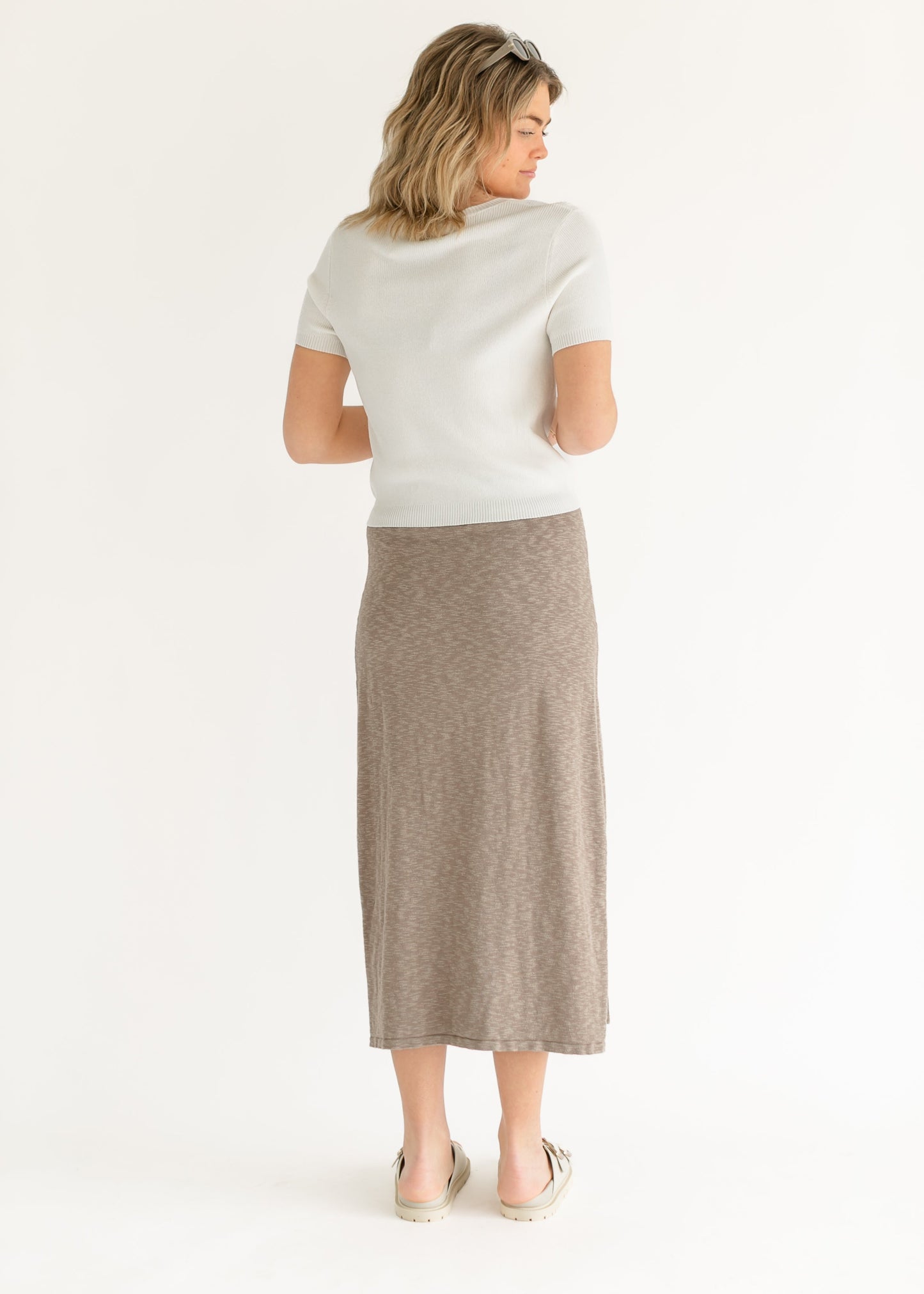 Side Slit Knit Maxi Skirt - FINAL SALE