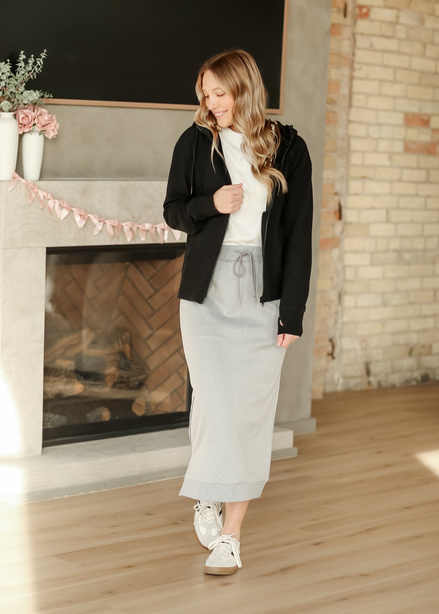 Silvana Full Zip Long Sleeve Hoodie Jacket - FINAL SALE
