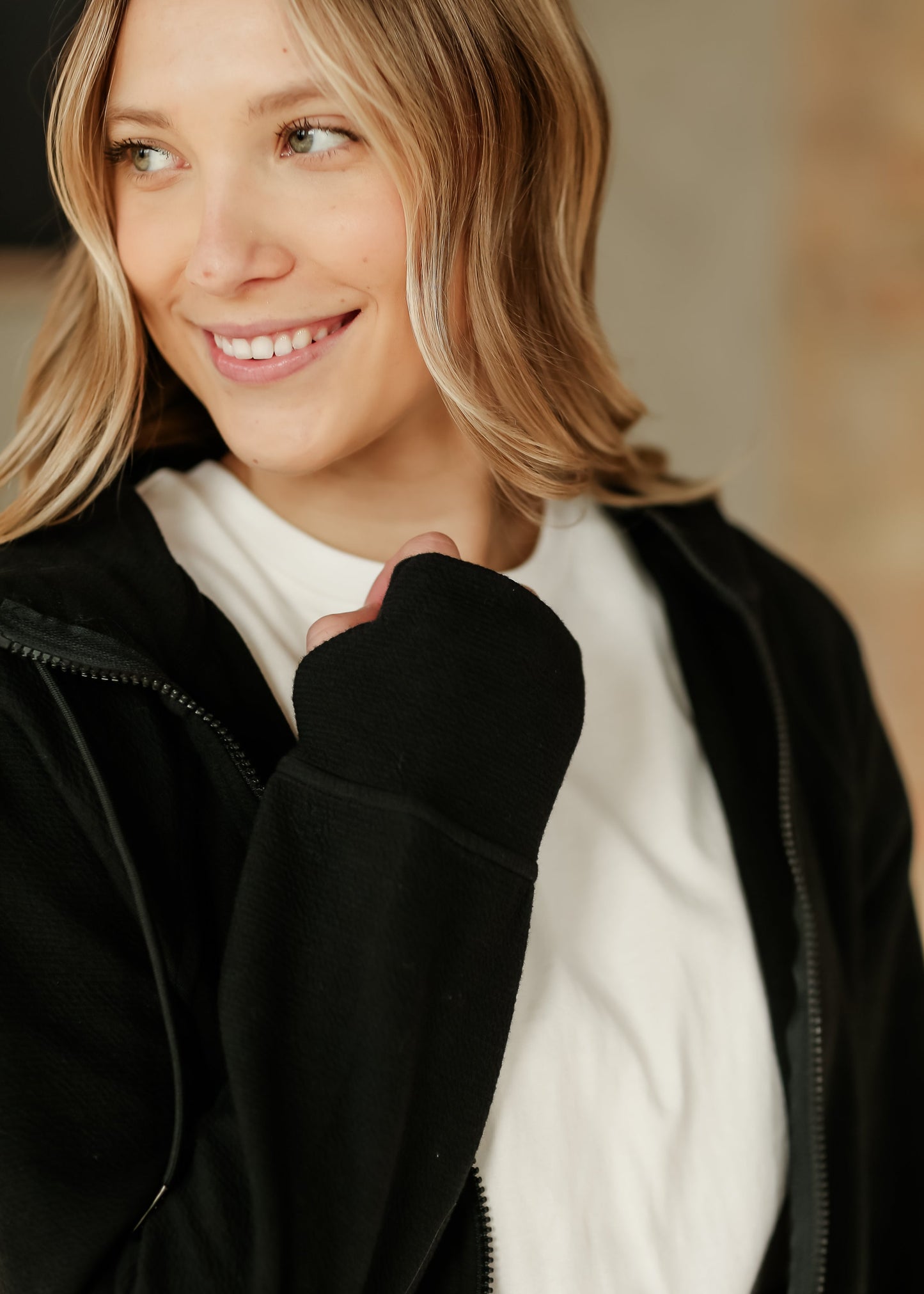 Silvana Full Zip Long Sleeve Hoodie Jacket - FINAL SALE