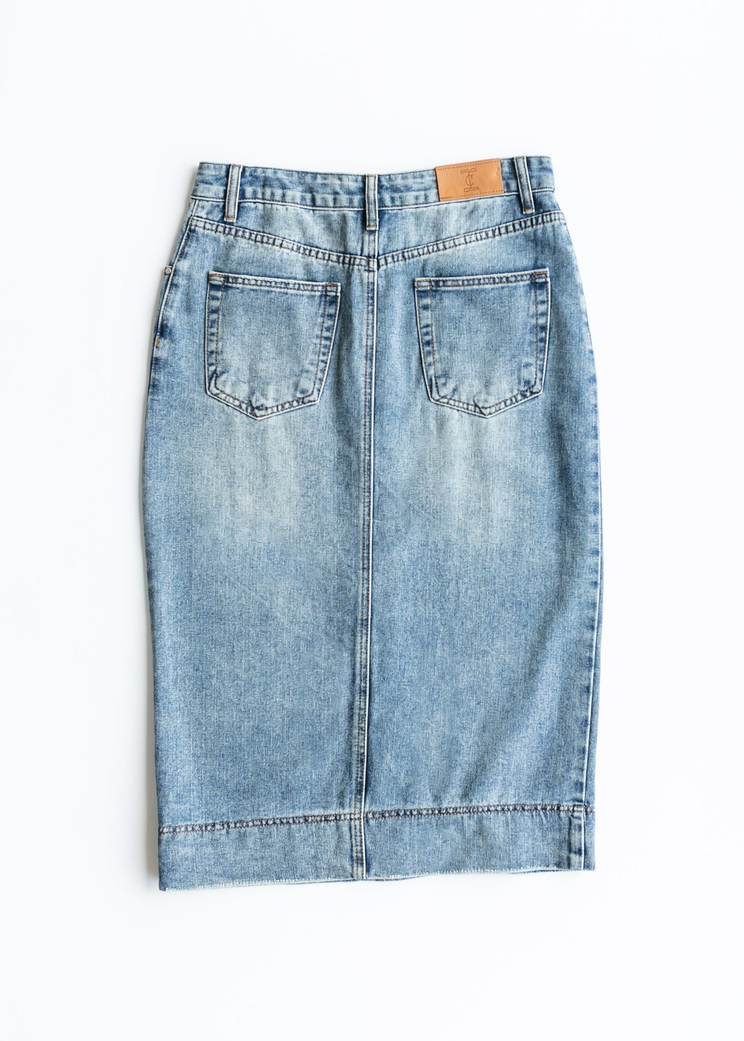 Skylar Button Front Midi Skirt - FINAL SALE