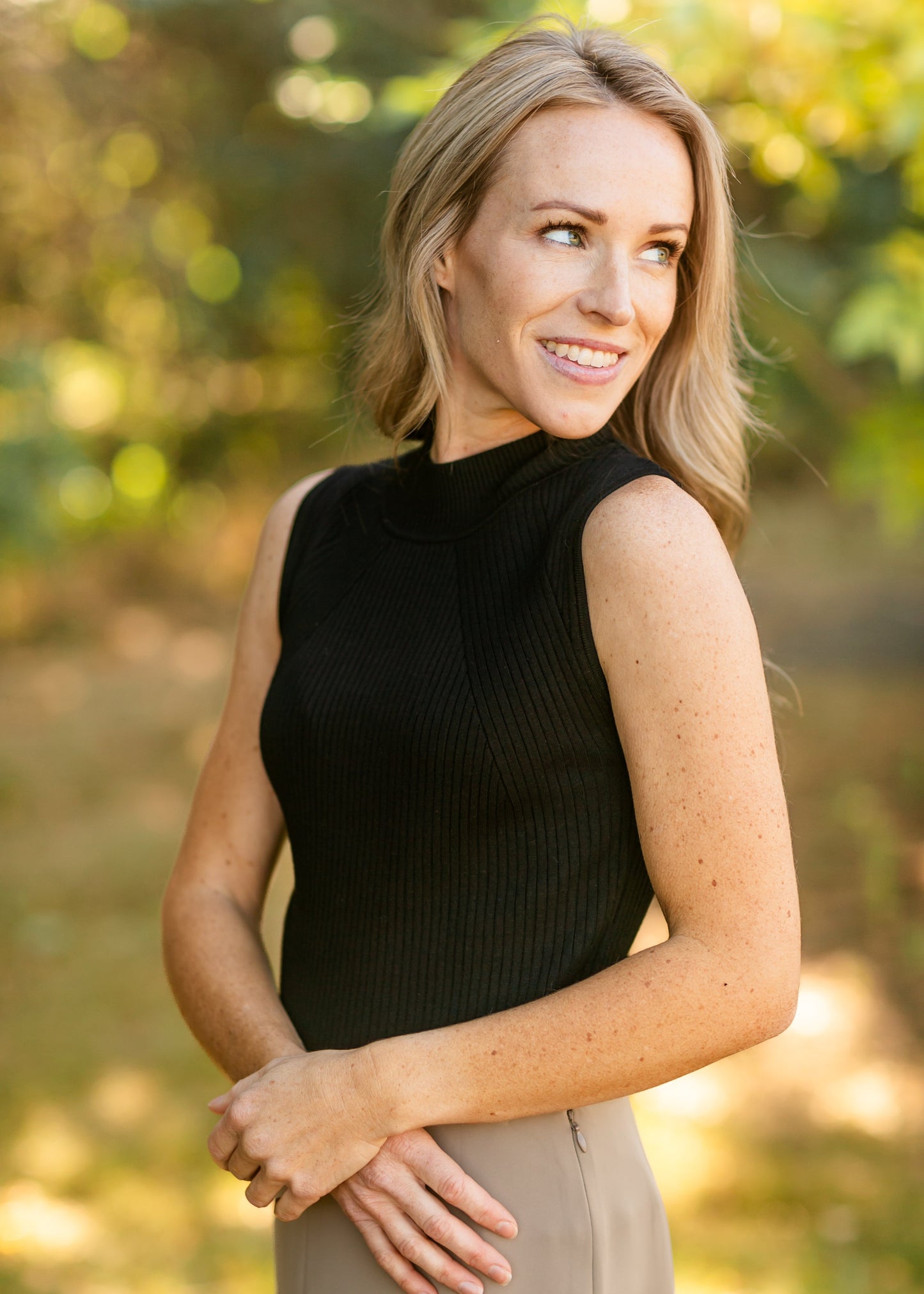 Sleeveless Black Knit Sweater - FINAL SALE