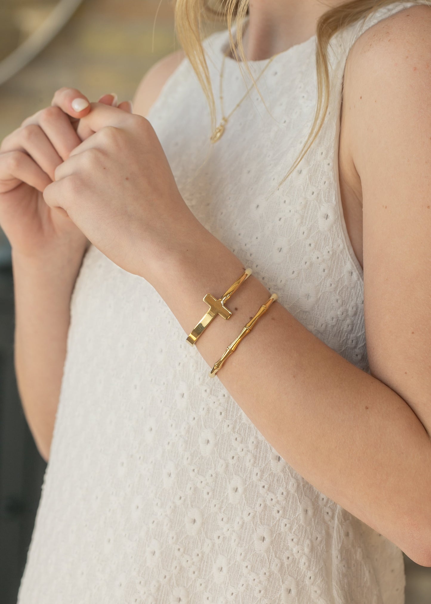 Sleeveless Eyelet Lace Midi Dress