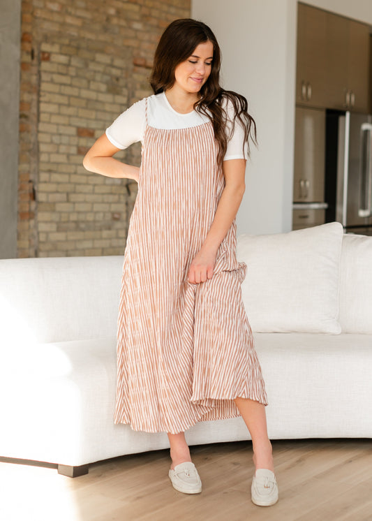 Sleeveless Striped Flowy Maxi Dress - FINAL SALE