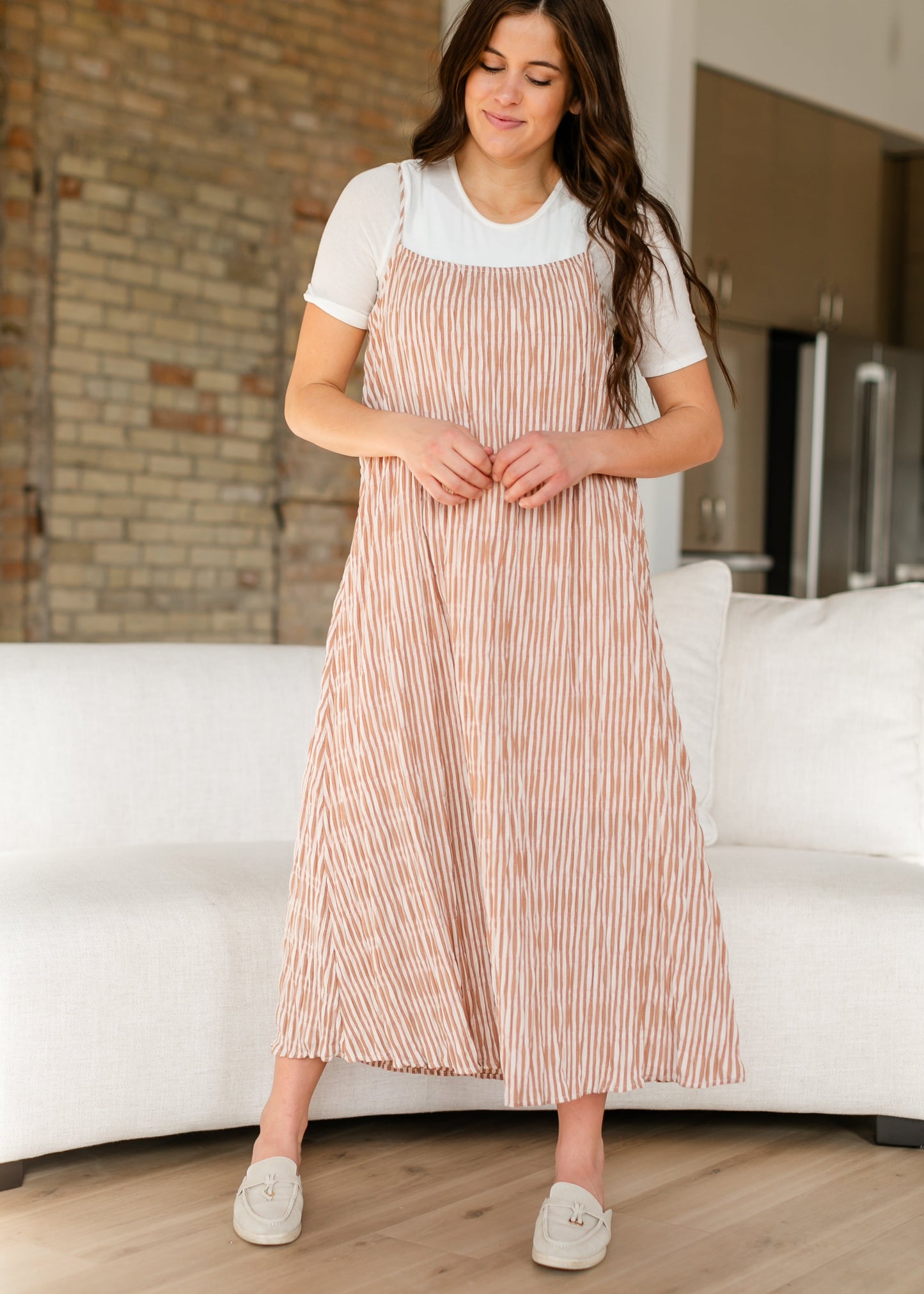 Sleeveless Striped Flowy Maxi Dress - FINAL SALE