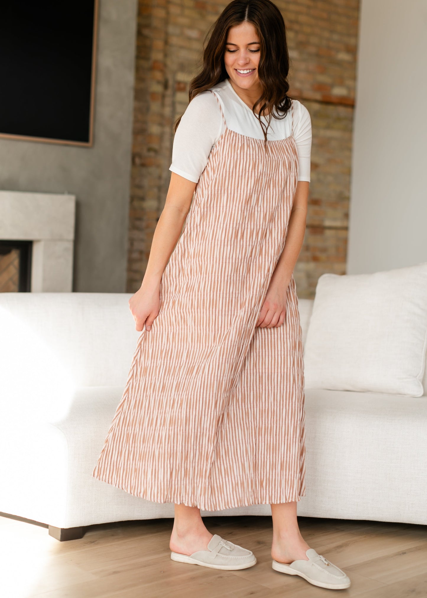 Sleeveless Striped Flowy Maxi Dress - FINAL SALE