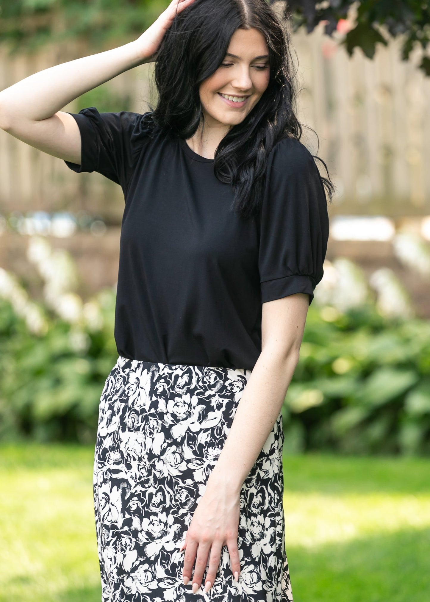Soft Bamboo Puff Sleeve Top