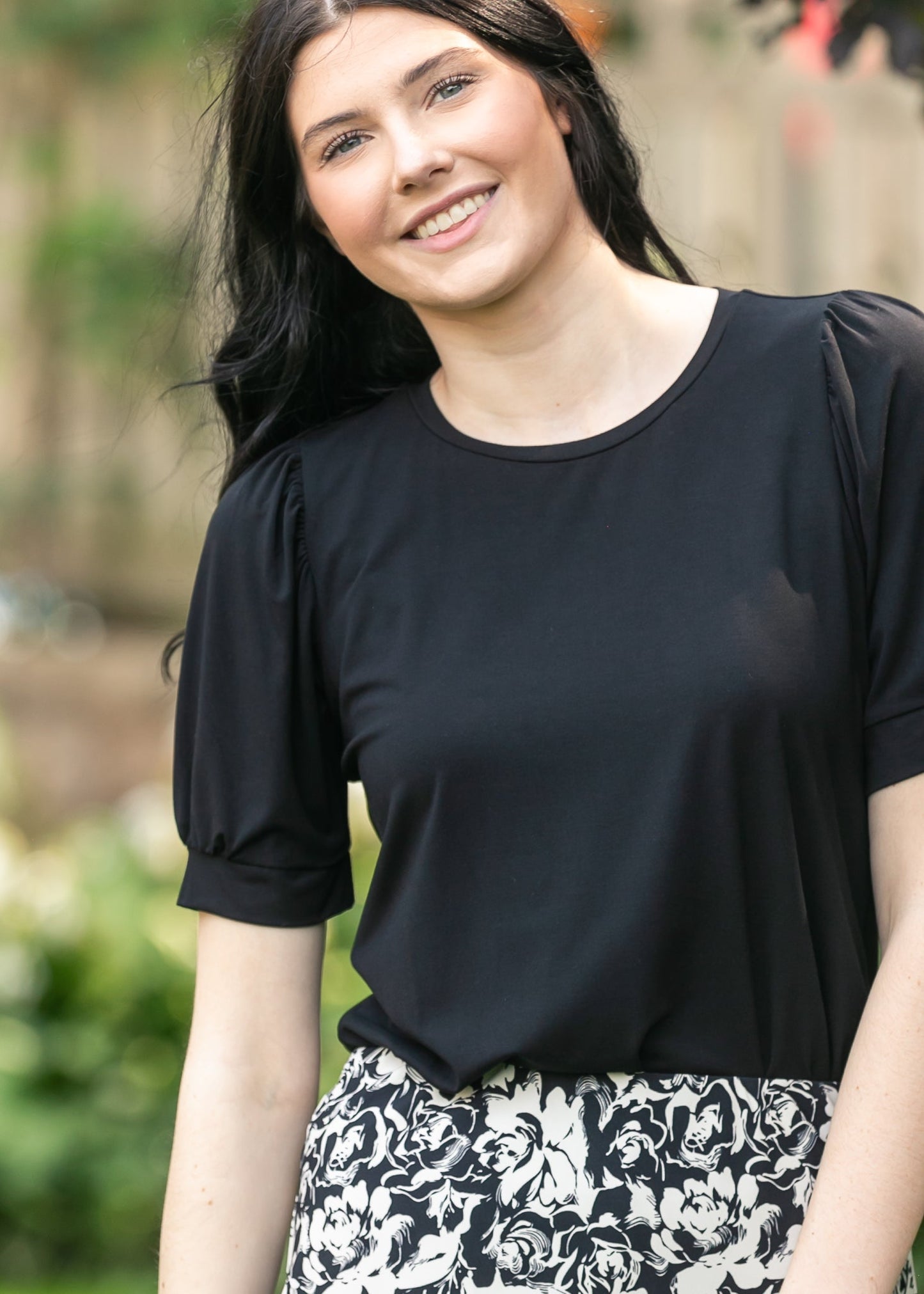 Soft Bamboo Puff Sleeve Top