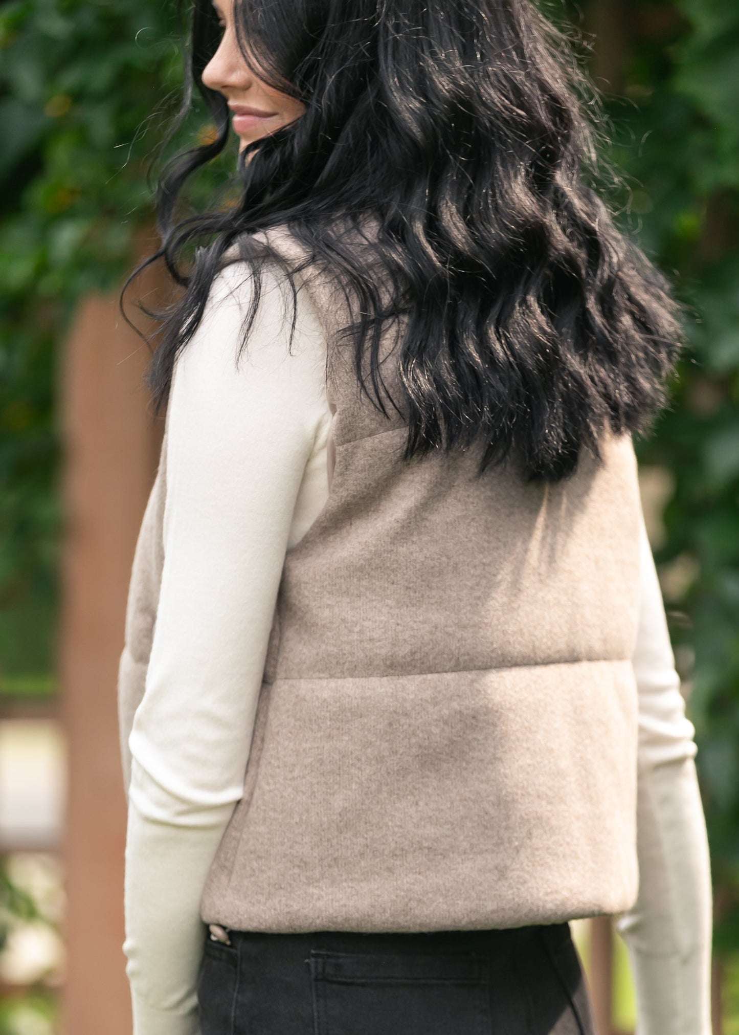 Soft Fleece Zip Up Puffer Vest - FINAL SALE