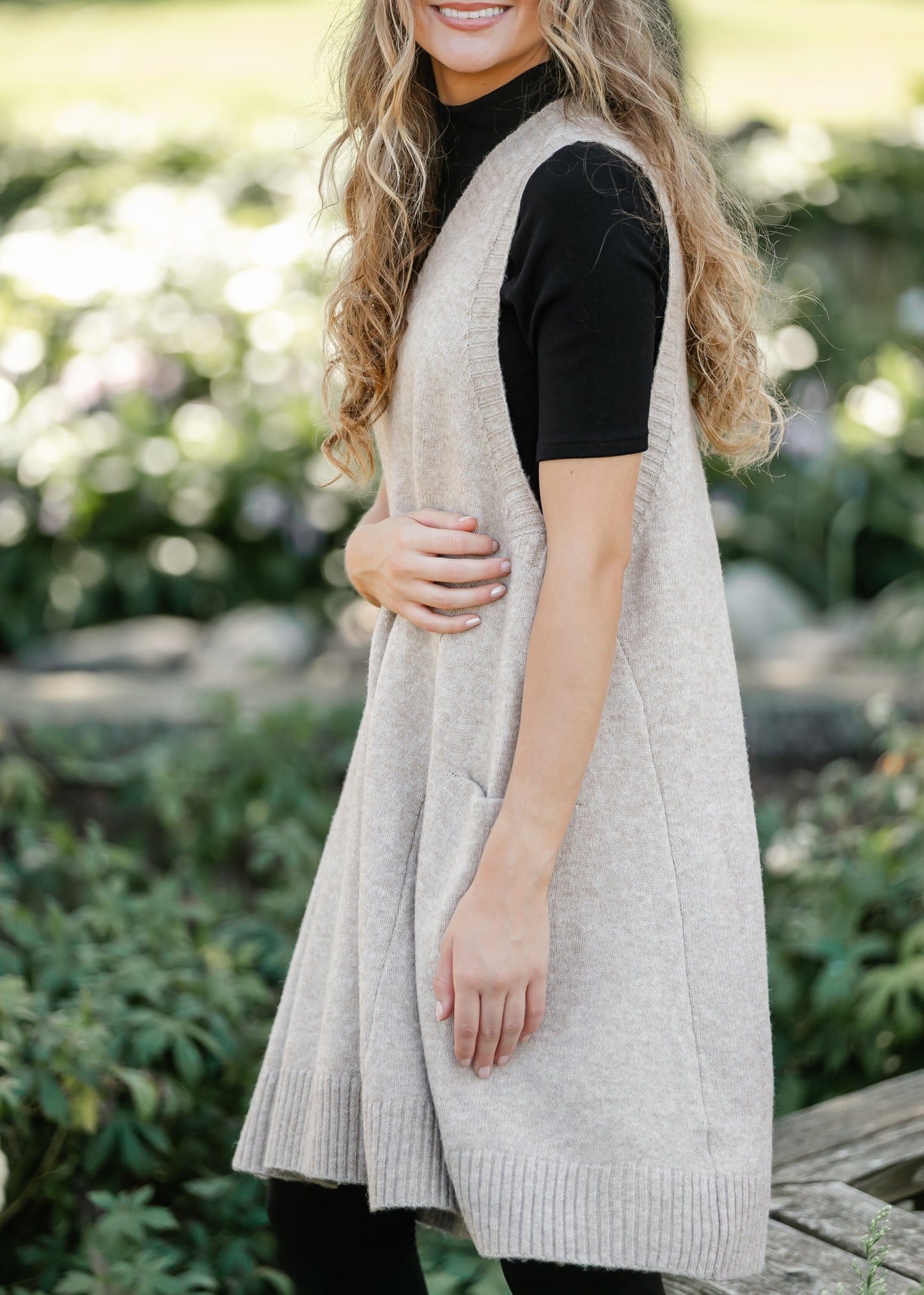 Soft Touch V-neck Sweater Dress