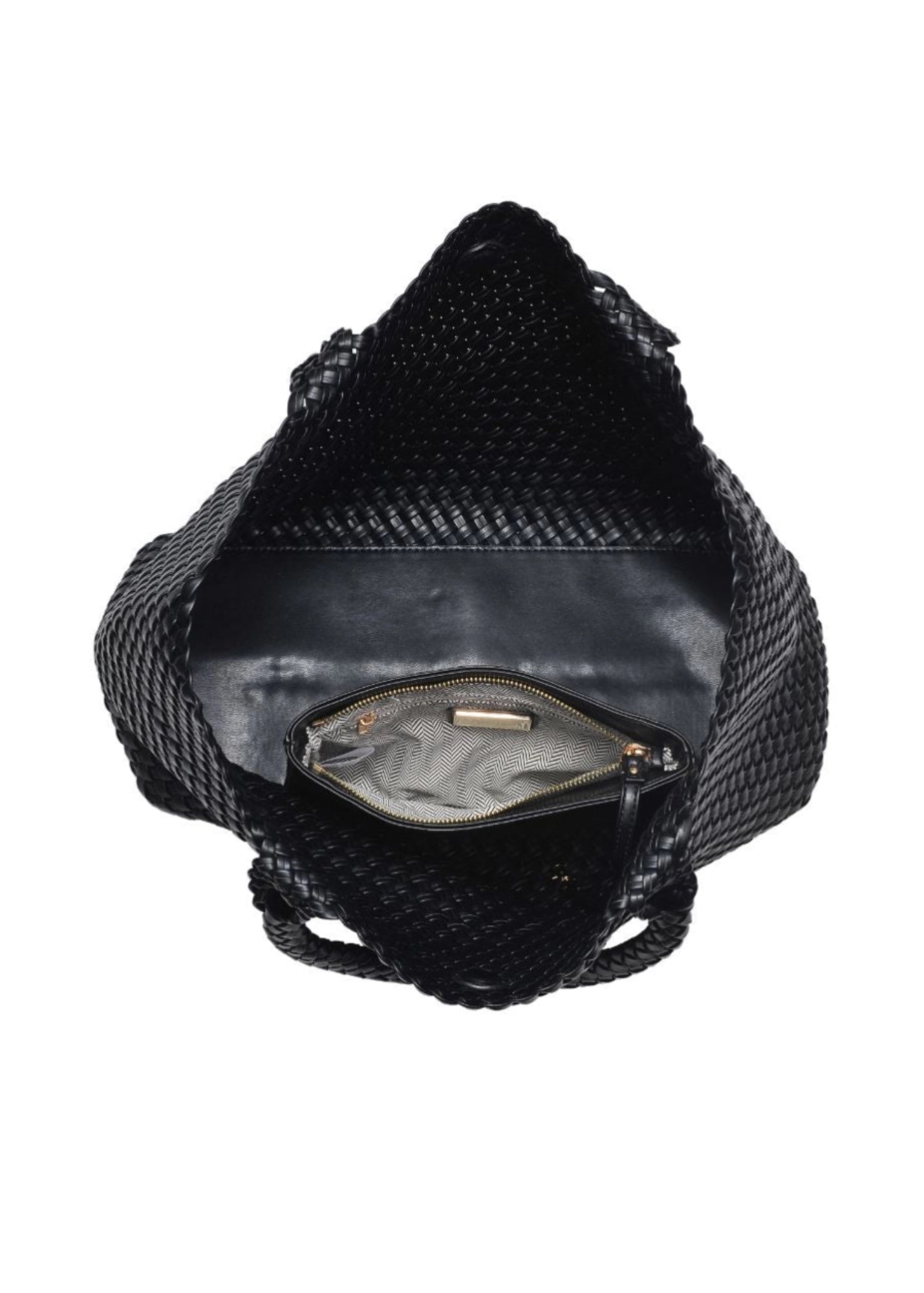 Solana Woven Vegan Leather Tote