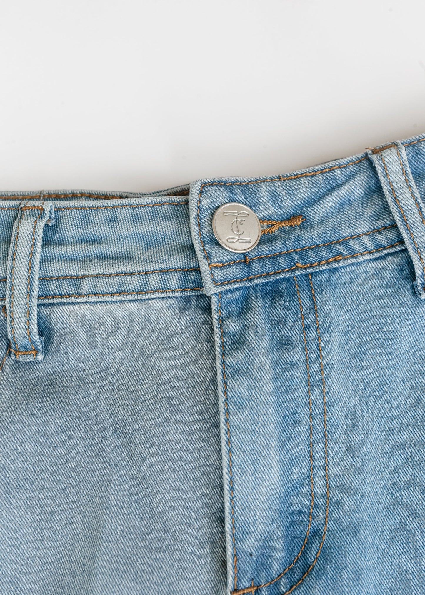 Stella Light Wash Maxi Denim Skirt