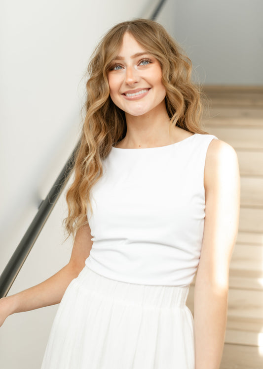 Steve Madden® Adair Ivory Knit Top