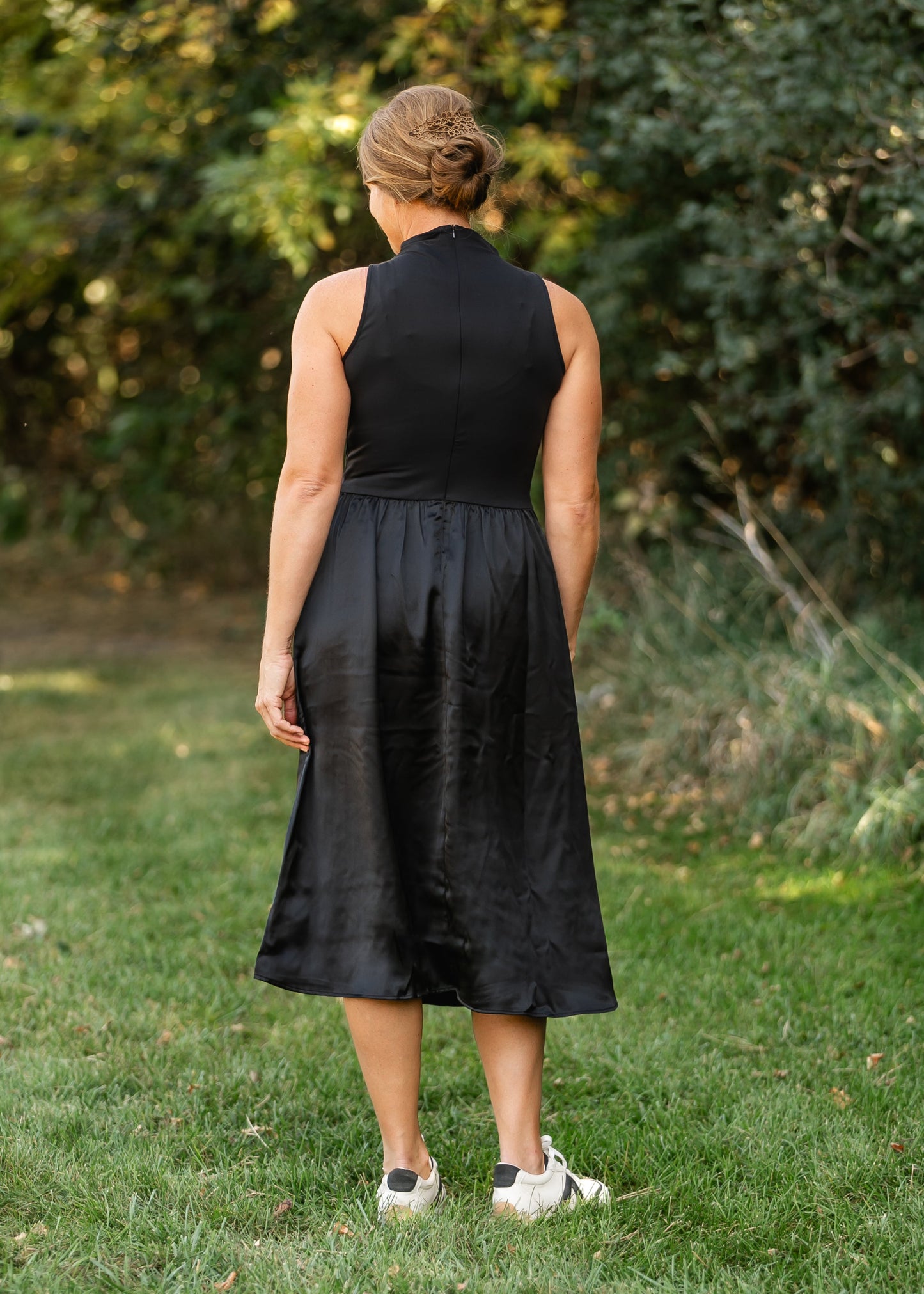 Steve Madden® Aradia Mixed Media Sleeveless Midi Dress - FINAL SALE