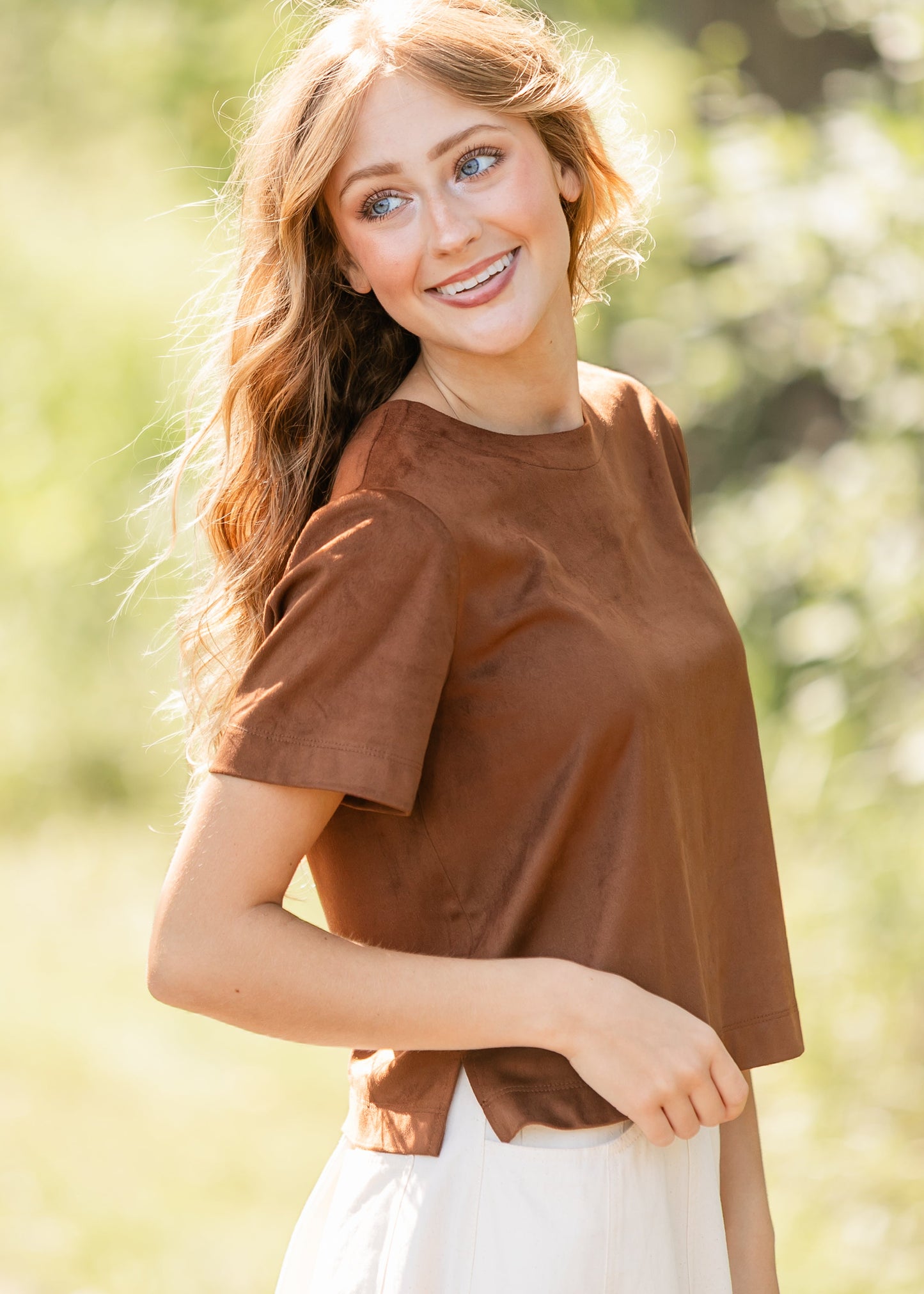 Steve Madden® Ezra Faux Leather Top - FINAL SALE