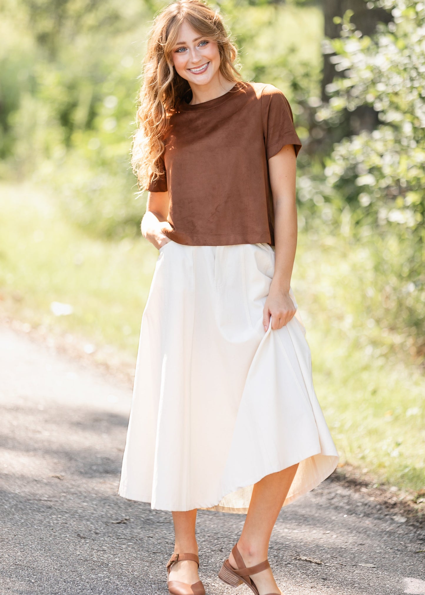Steve Madden® Ezra Faux Leather Top - FINAL SALE