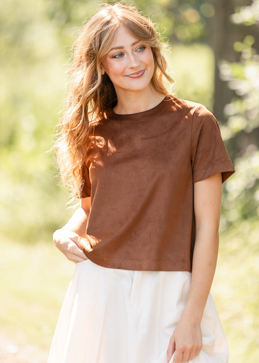 Steve Madden® Ezra Faux Leather Top - FINAL SALE