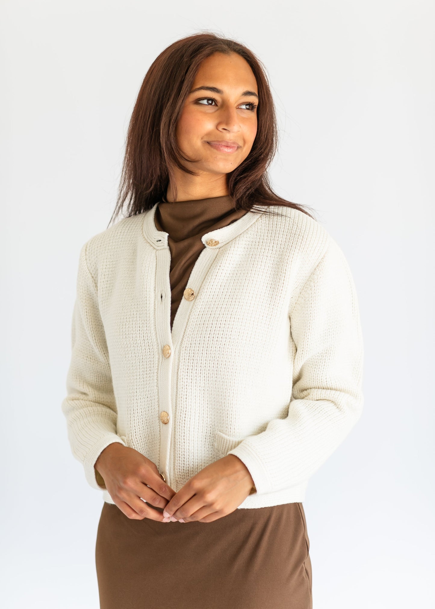 Steve Madden® Fantino Button Front Cardigan - FINAL SALE