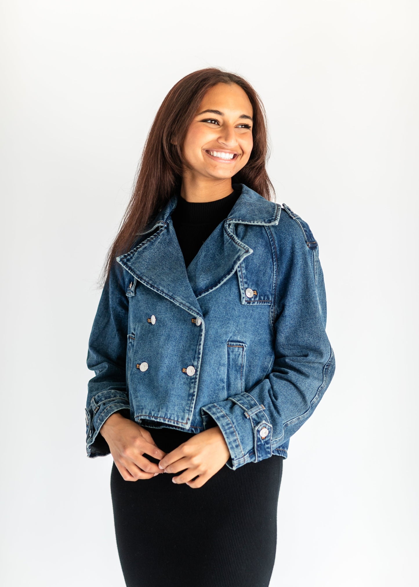 Steve Madden® Sirus Denim Trench Coat - FINAL SALE