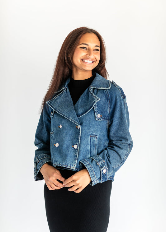 Steve Madden® Sirus Denim Trench Coat - FINAL SALE