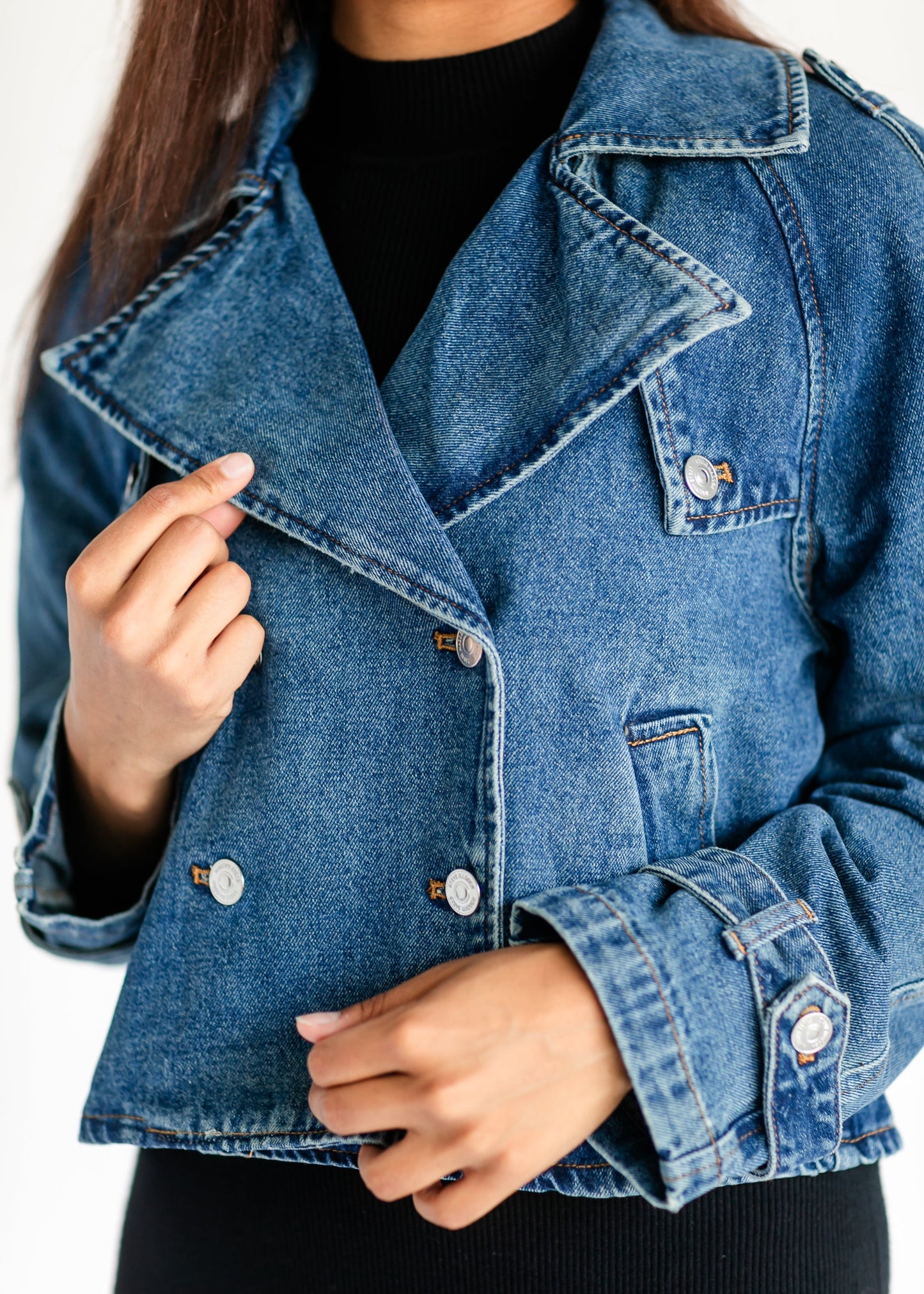 Steve Madden® Sirus Denim Trench Coat - FINAL SALE