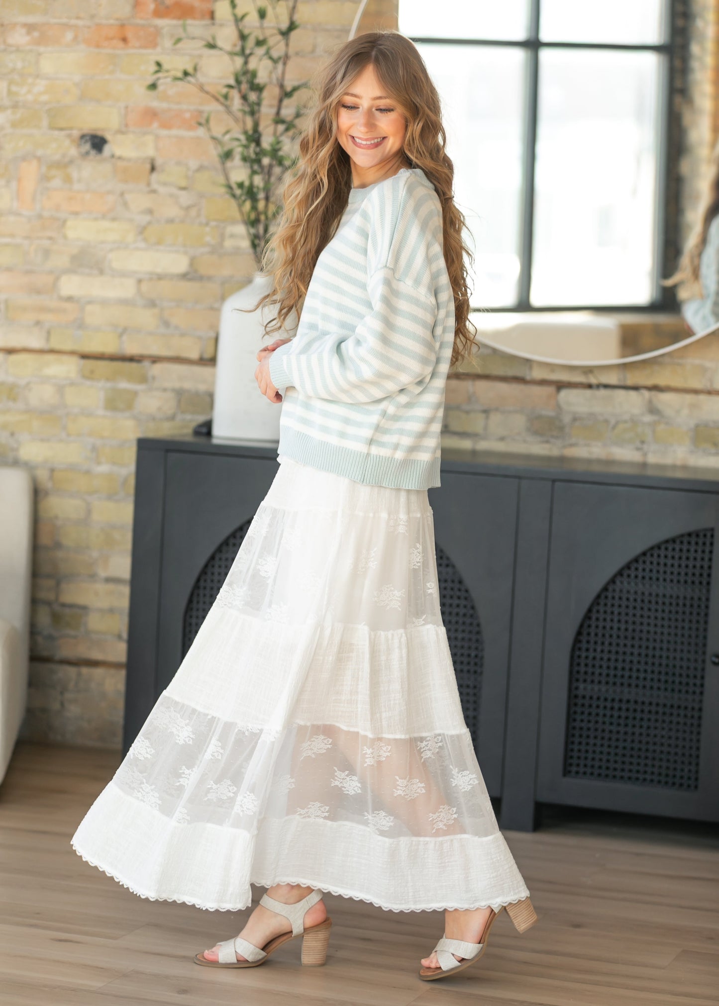 Steve Madden® Tarryn Lace Maxi Skirt
