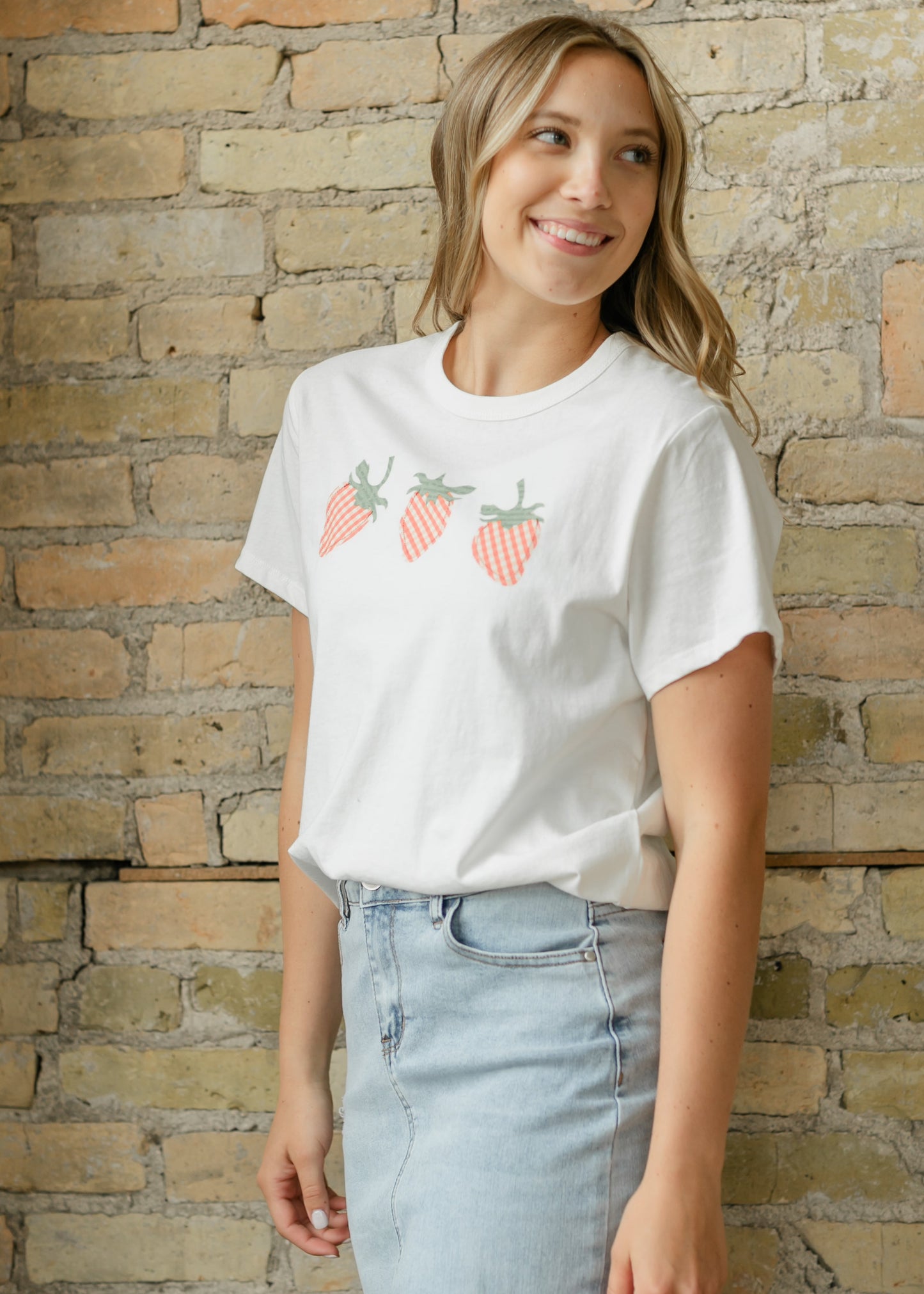 Strawberry Graphic Short Sleeve Tee - FINAL SALE