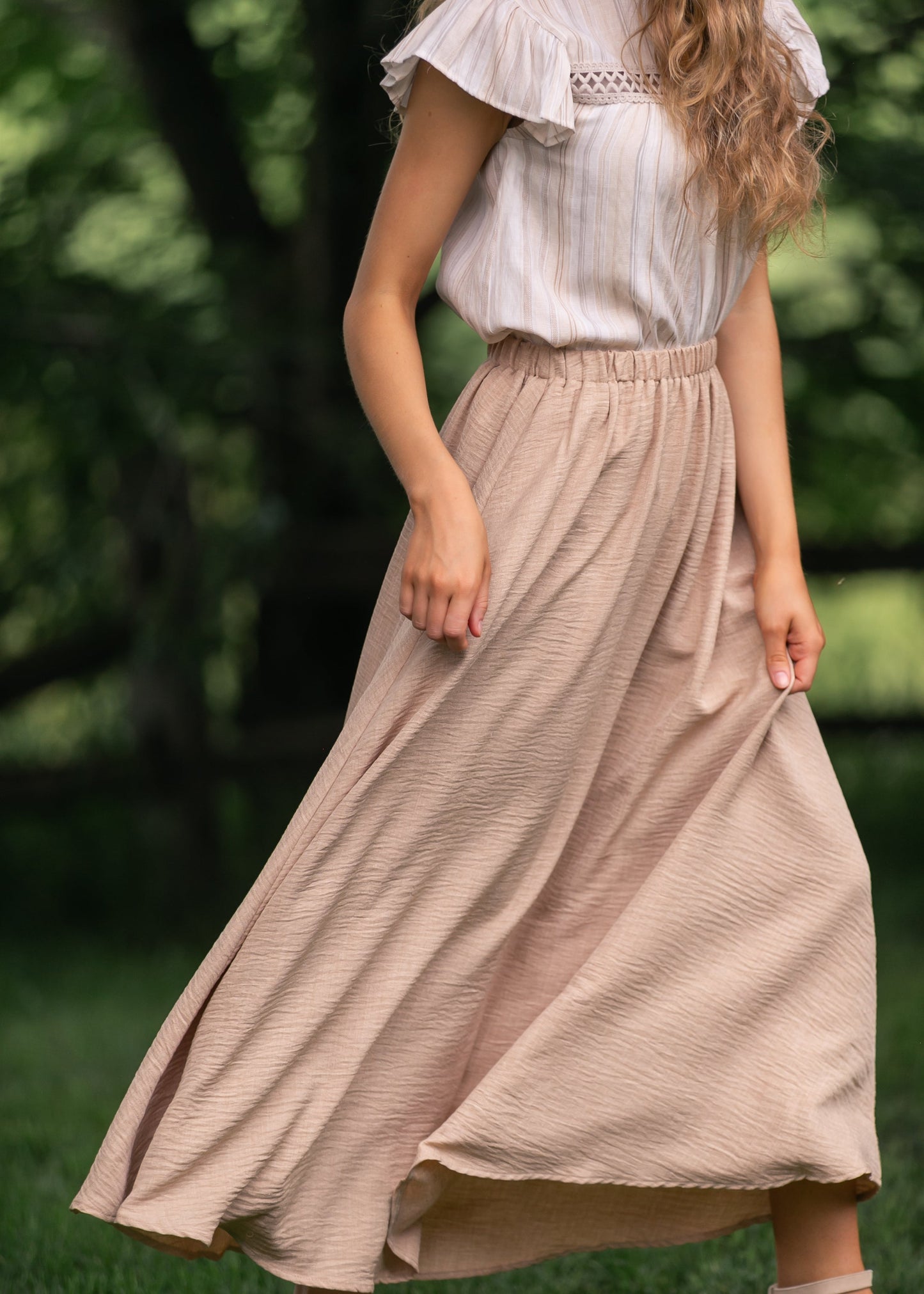 Stretch Waist Maxi Skirt - FINAL SALE