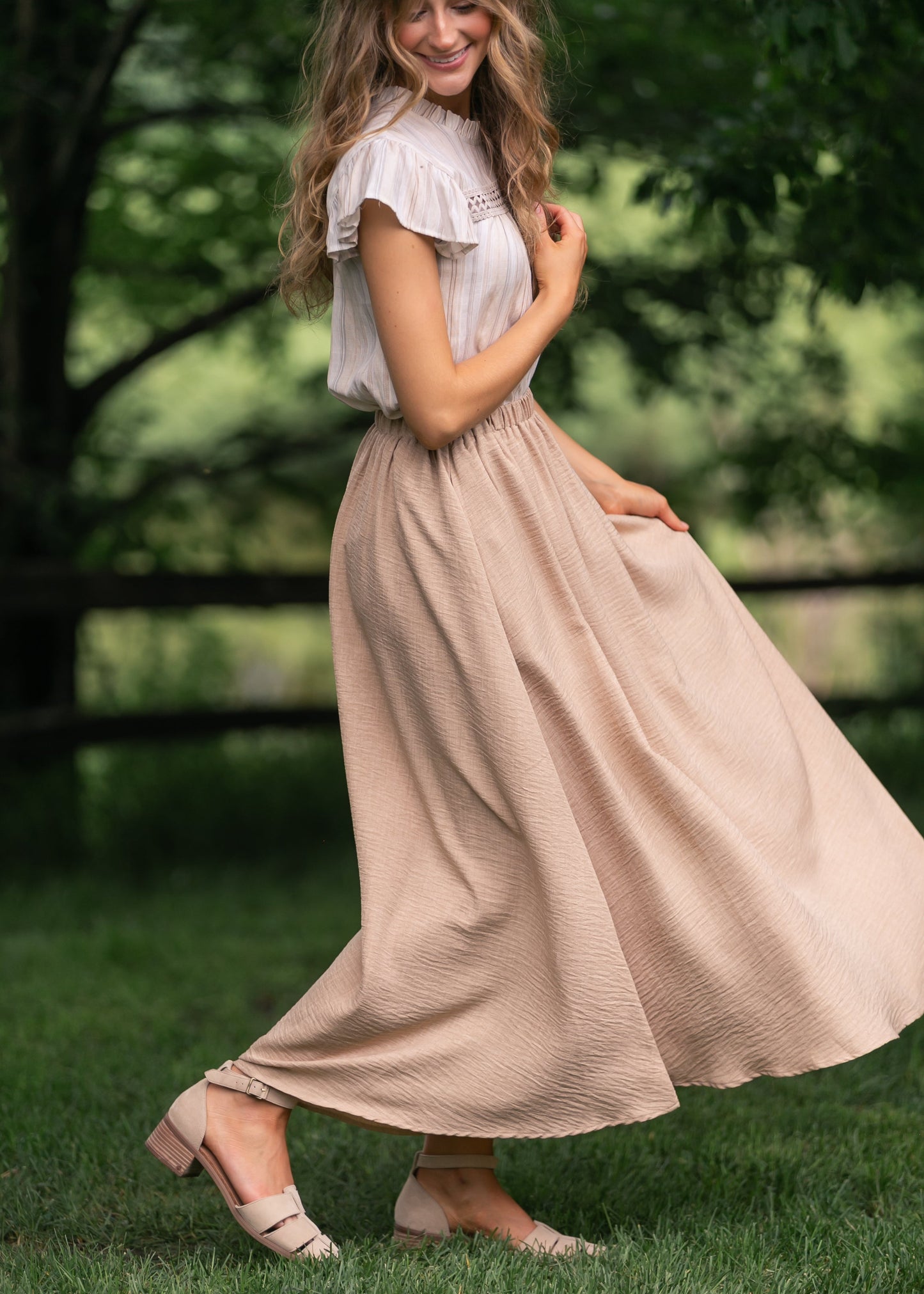 Stretch Waist Maxi Skirt - FINAL SALE