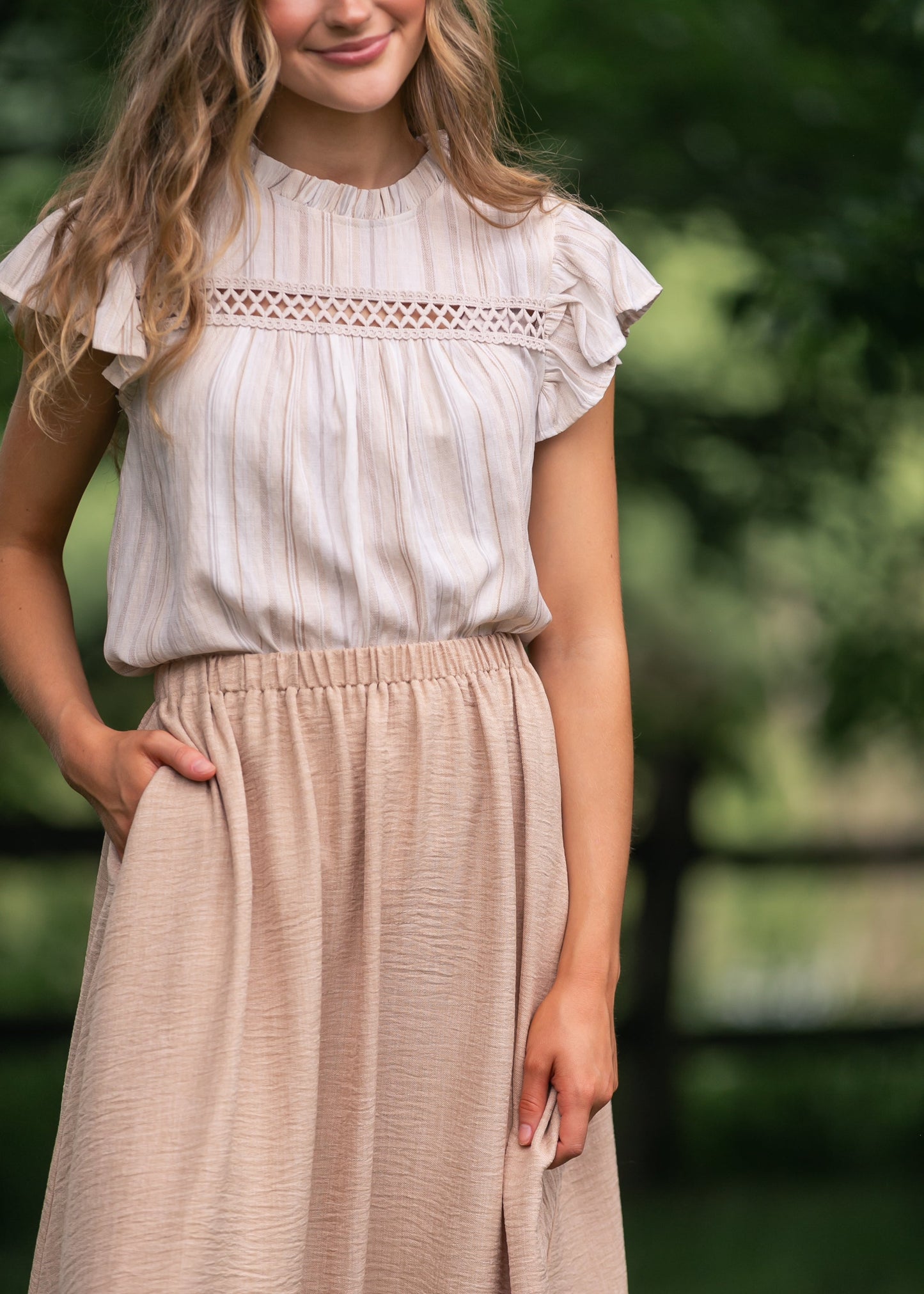 Stretch Waist Maxi Skirt - FINAL SALE