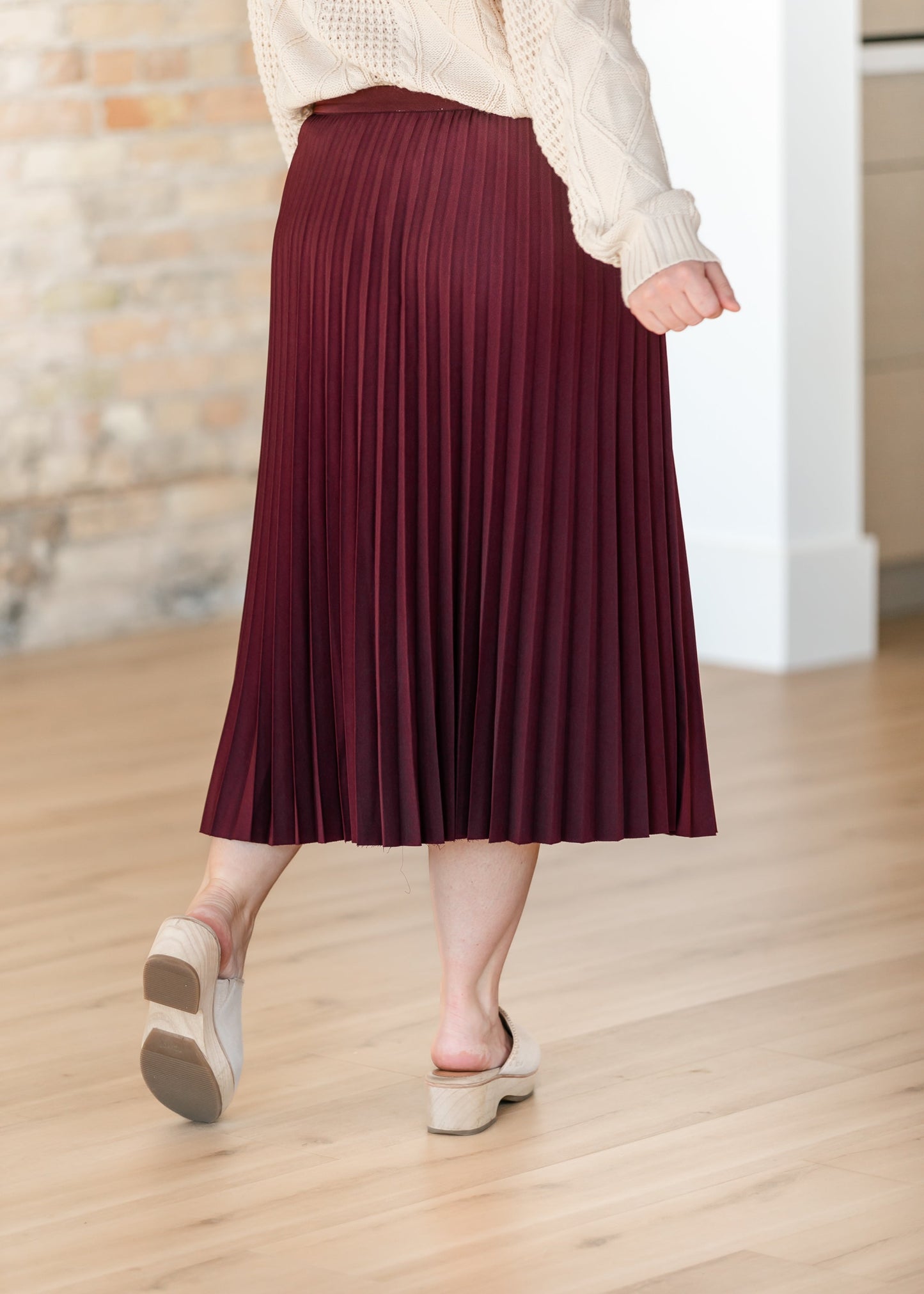 Stretchy Pleated Maxi Skirt - FINAL SALE