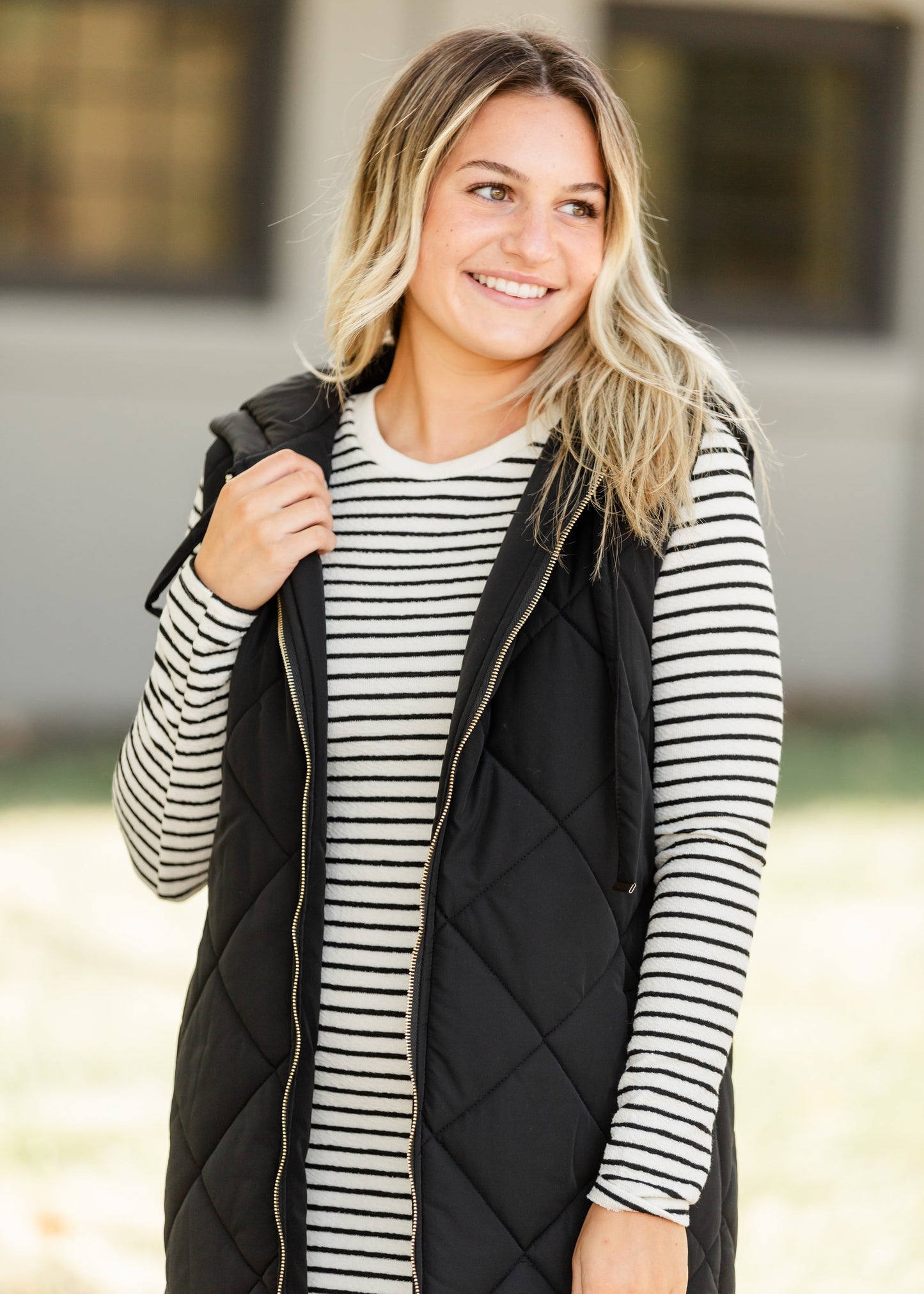Stripe Long Sleeve Maxi Dress - FINAL SALE