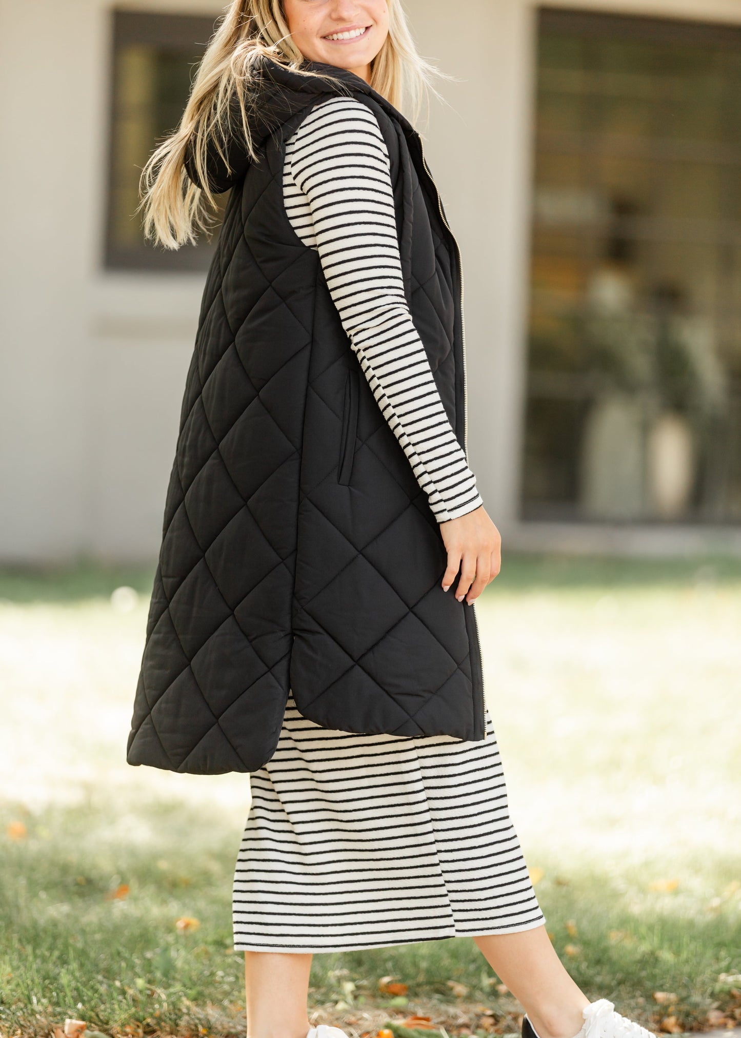 Stripe Long Sleeve Maxi Dress - FINAL SALE
