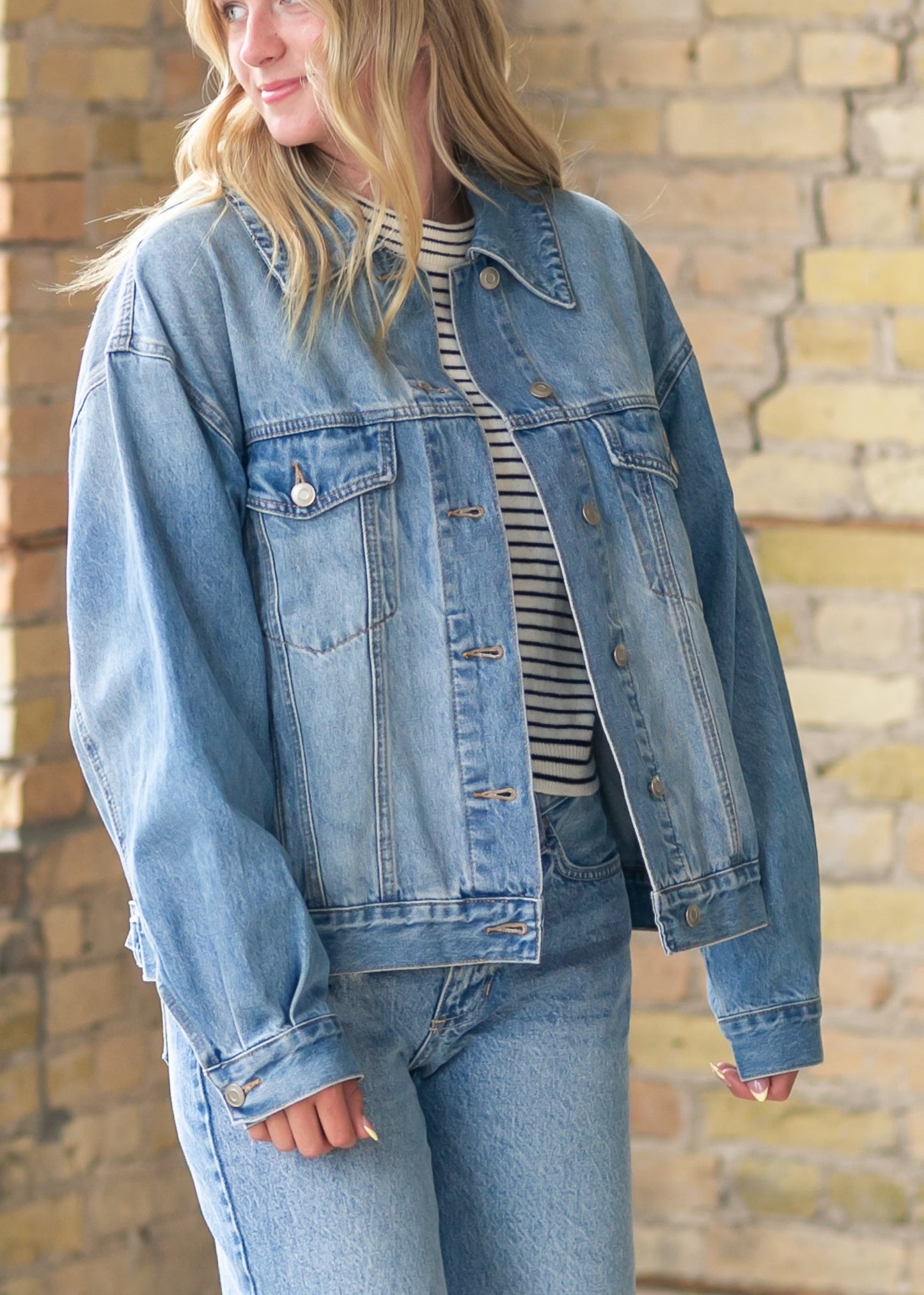 Striped Sweater Long Sleeve Top - FINAL SALE