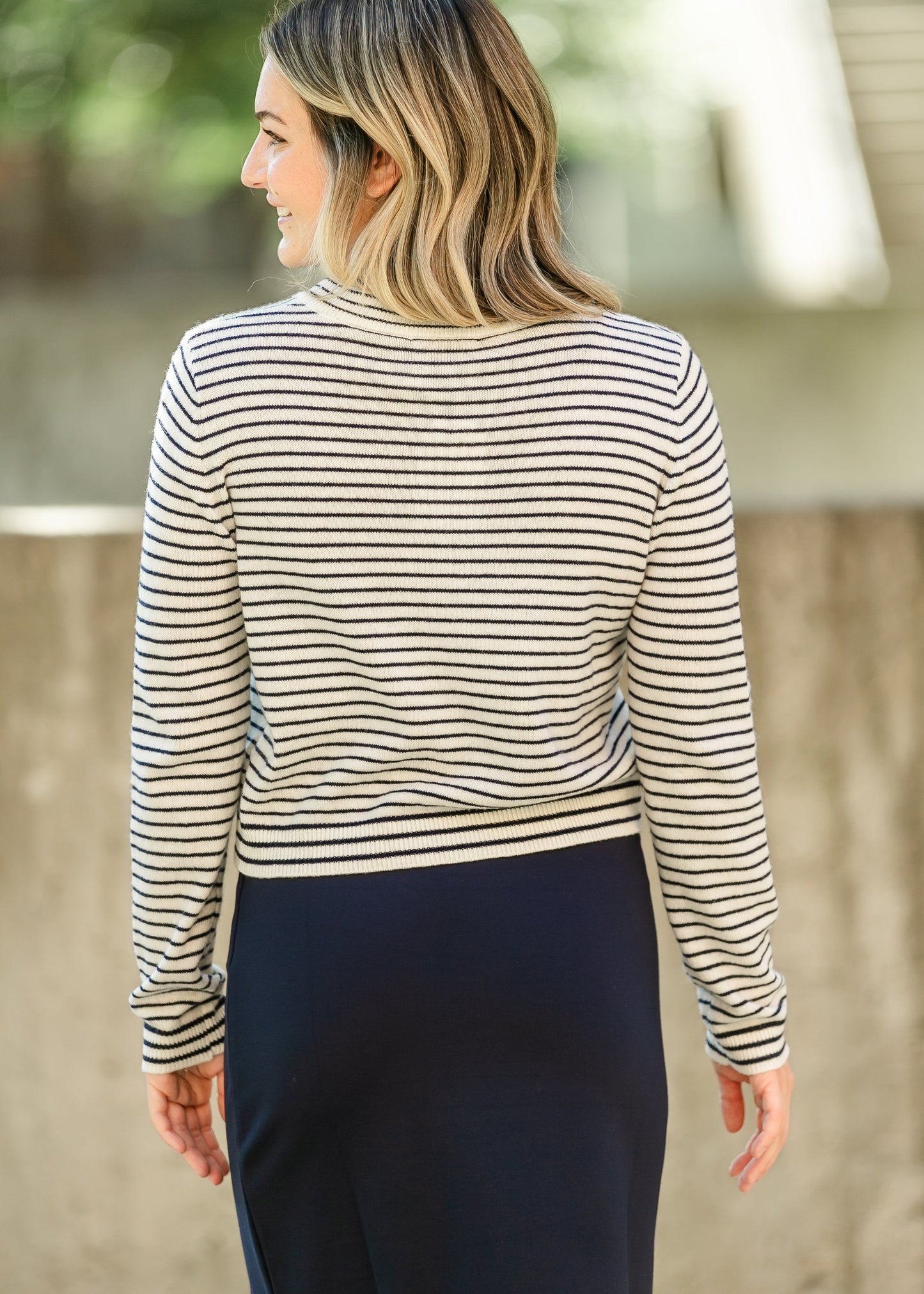 Striped Sweater Long Sleeve Top - FINAL SALE