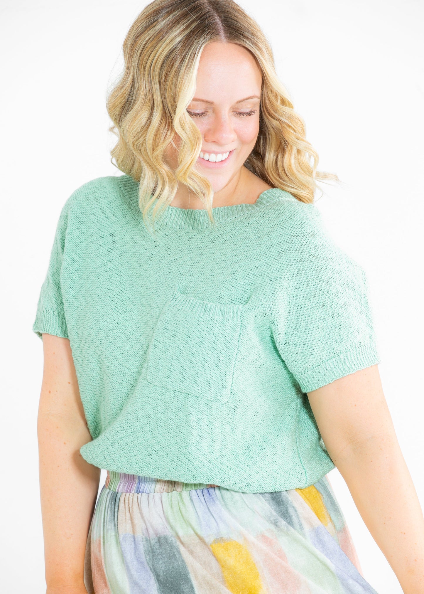 Suki Front Pocket Lightweight Sweater Top - FINAL SALE