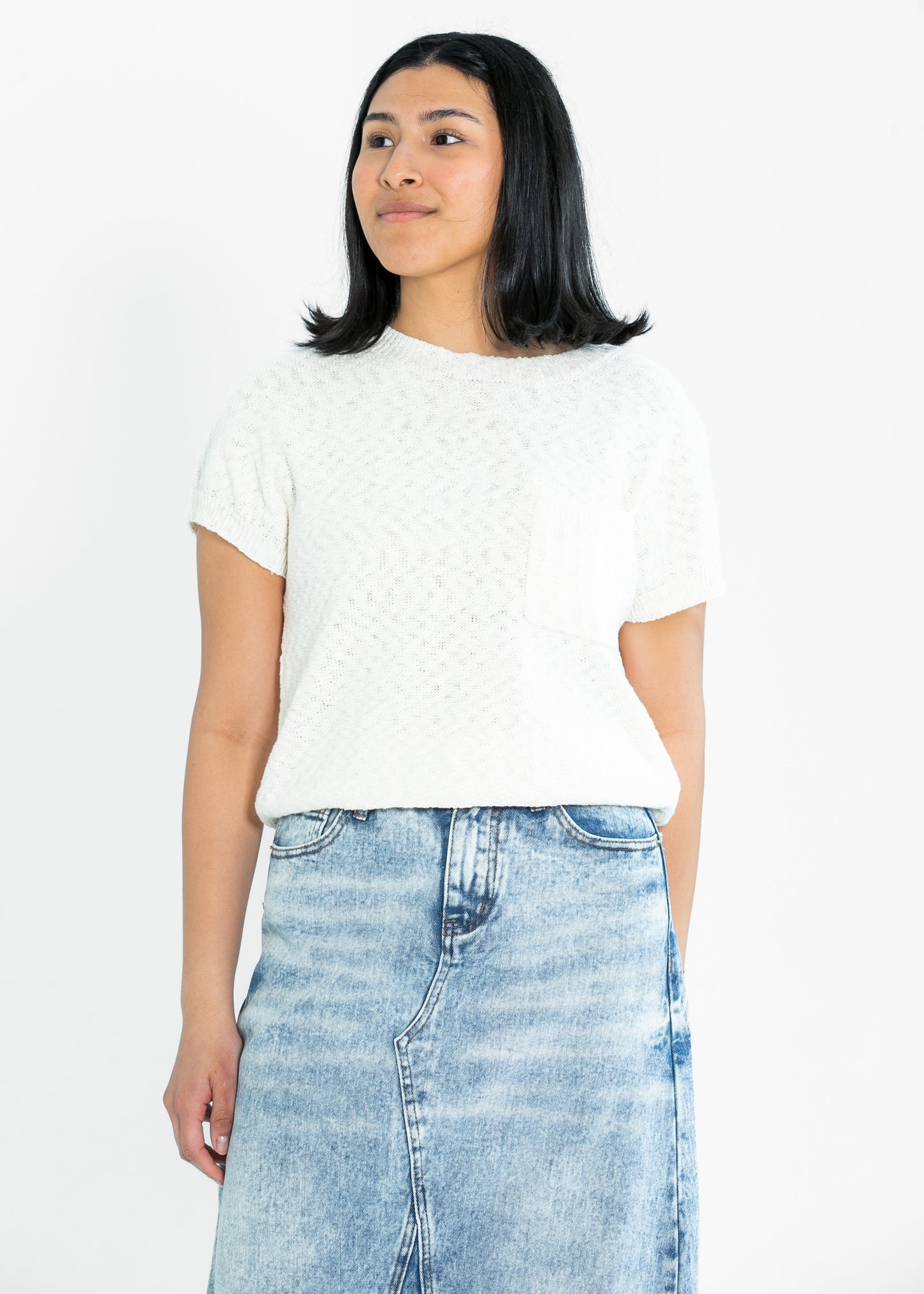 Suki Front Pocket Lightweight Sweater Top - FINAL SALE