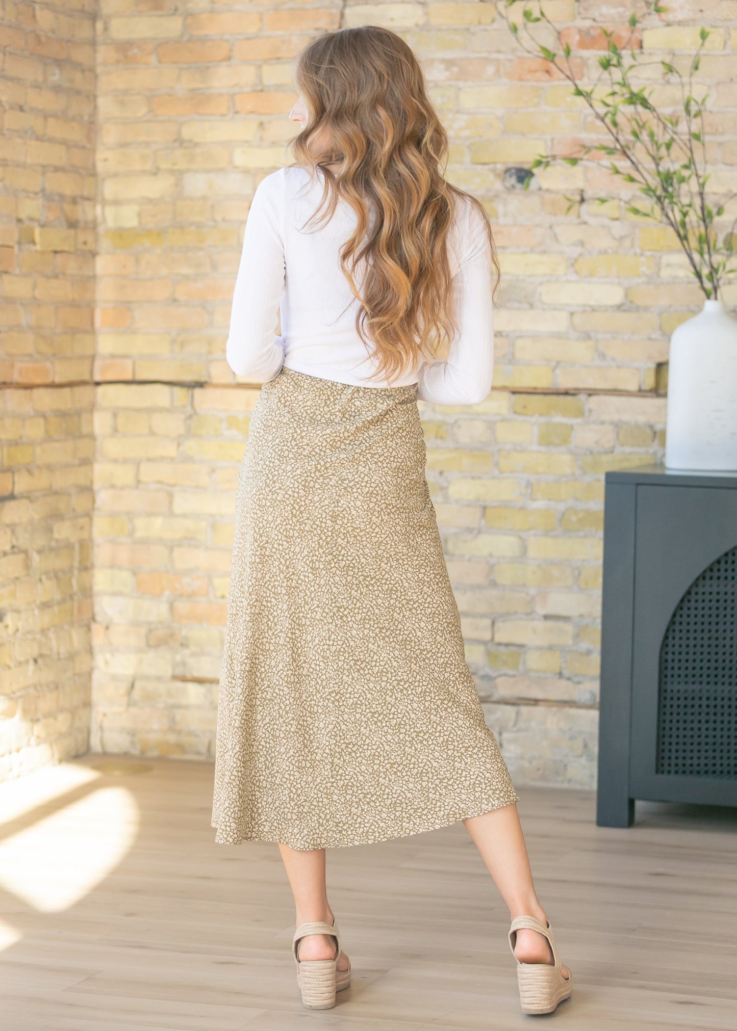 Sweet Pea June Floral Print Maxi Skirt
