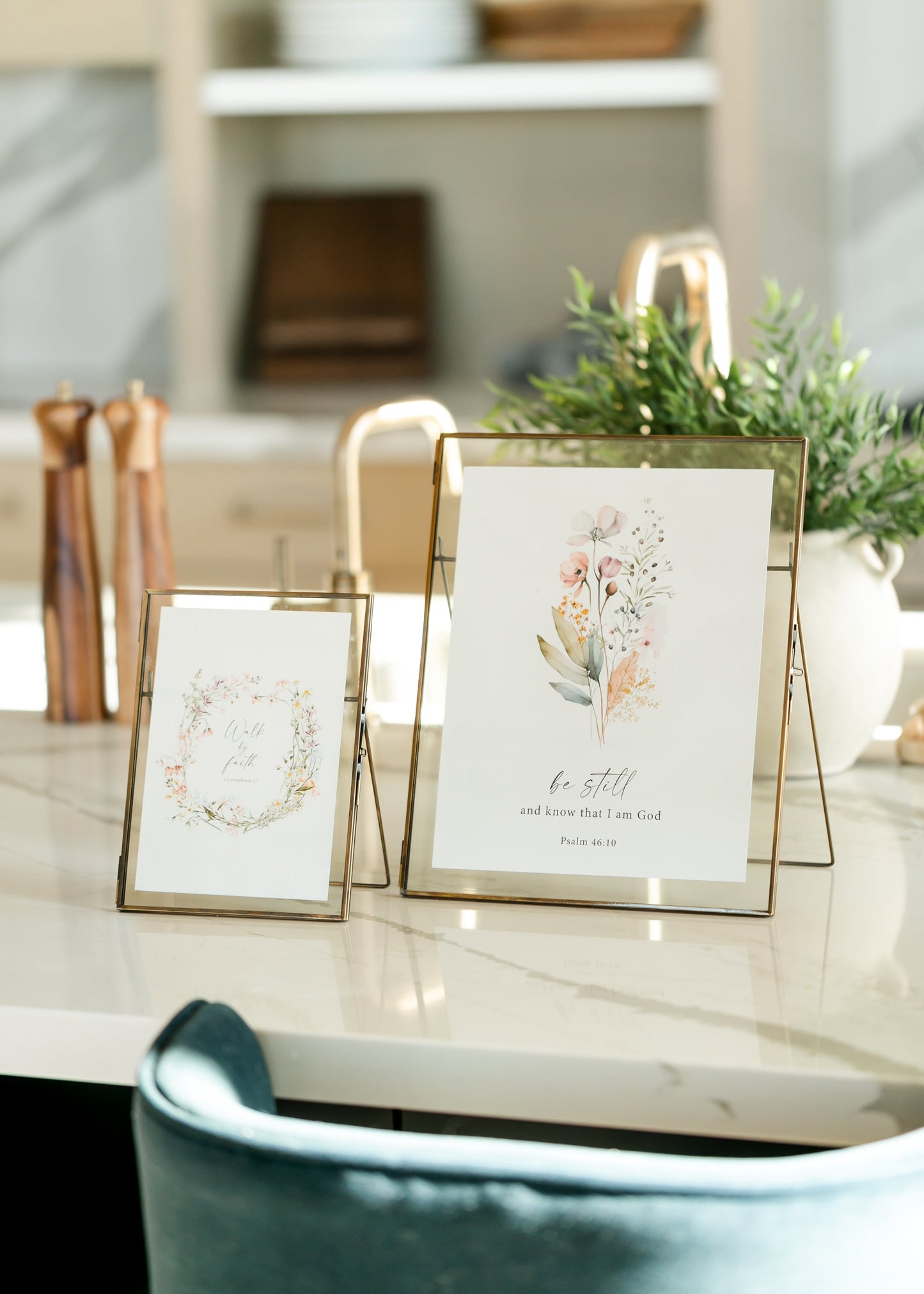 Tabletop Gold Floating Frame - FINAL SALE