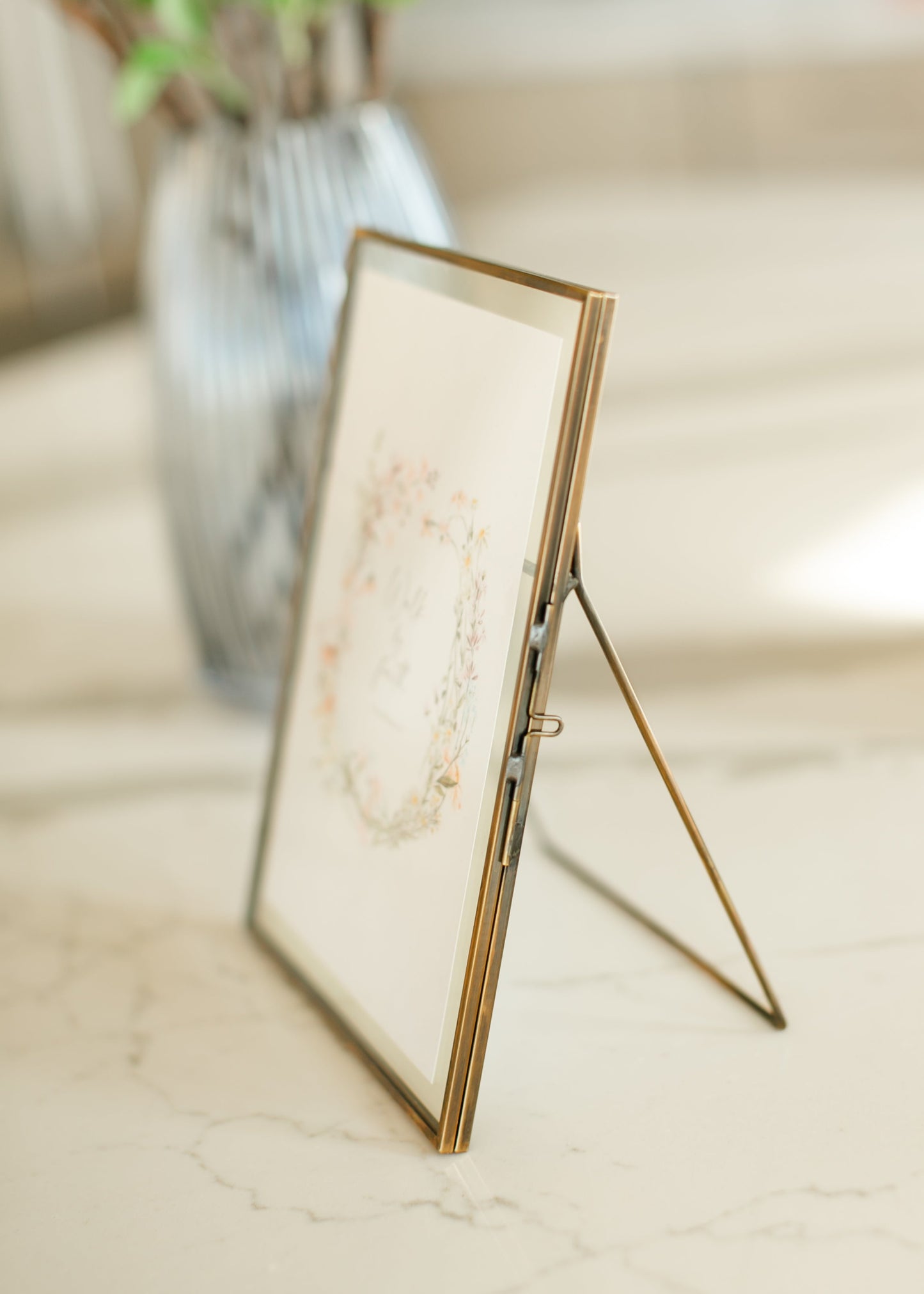 Tabletop Gold Floating Frame - FINAL SALE